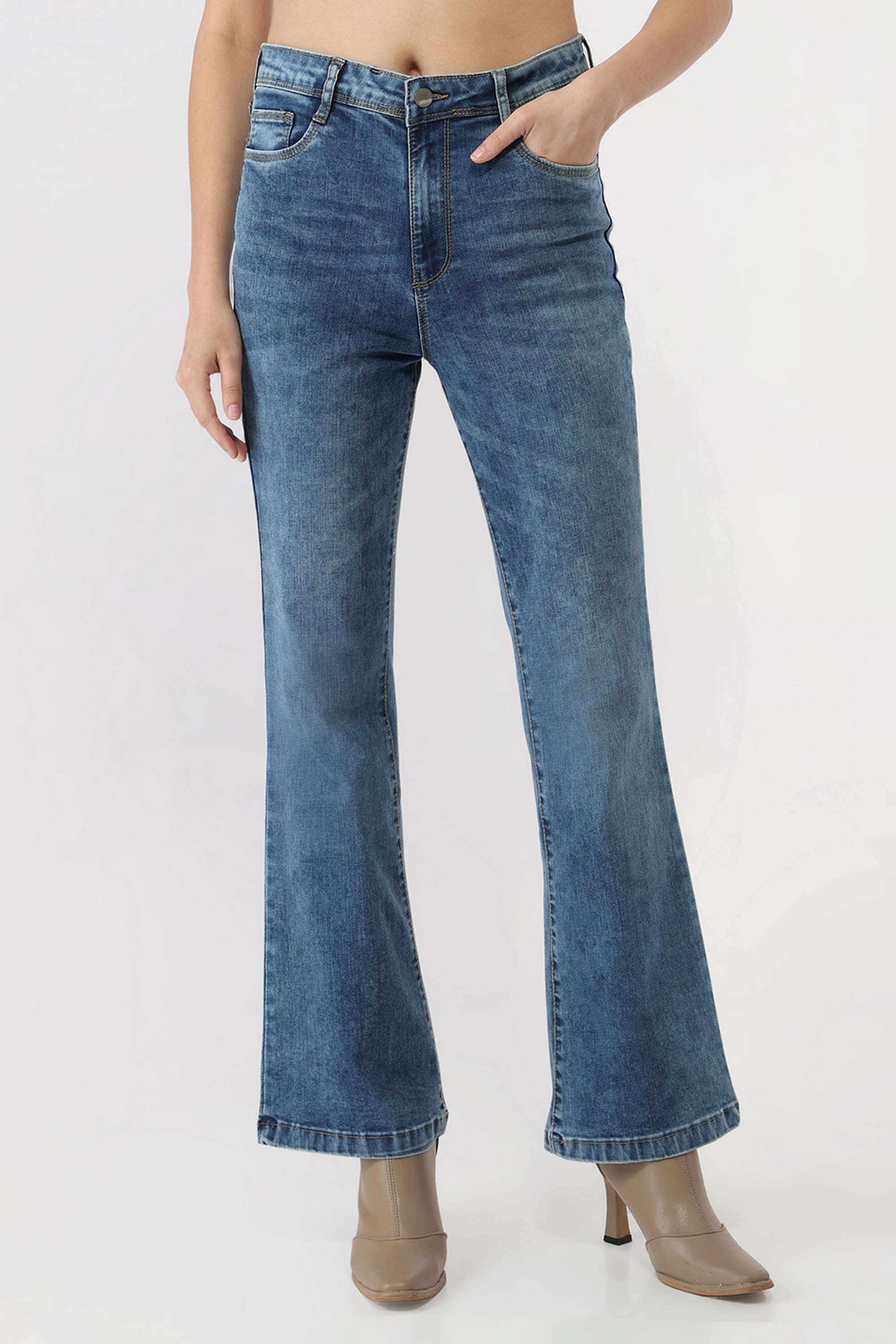 High-Rise-Blended-Fabric-Relaxed-Fit-Women-s-Jeans