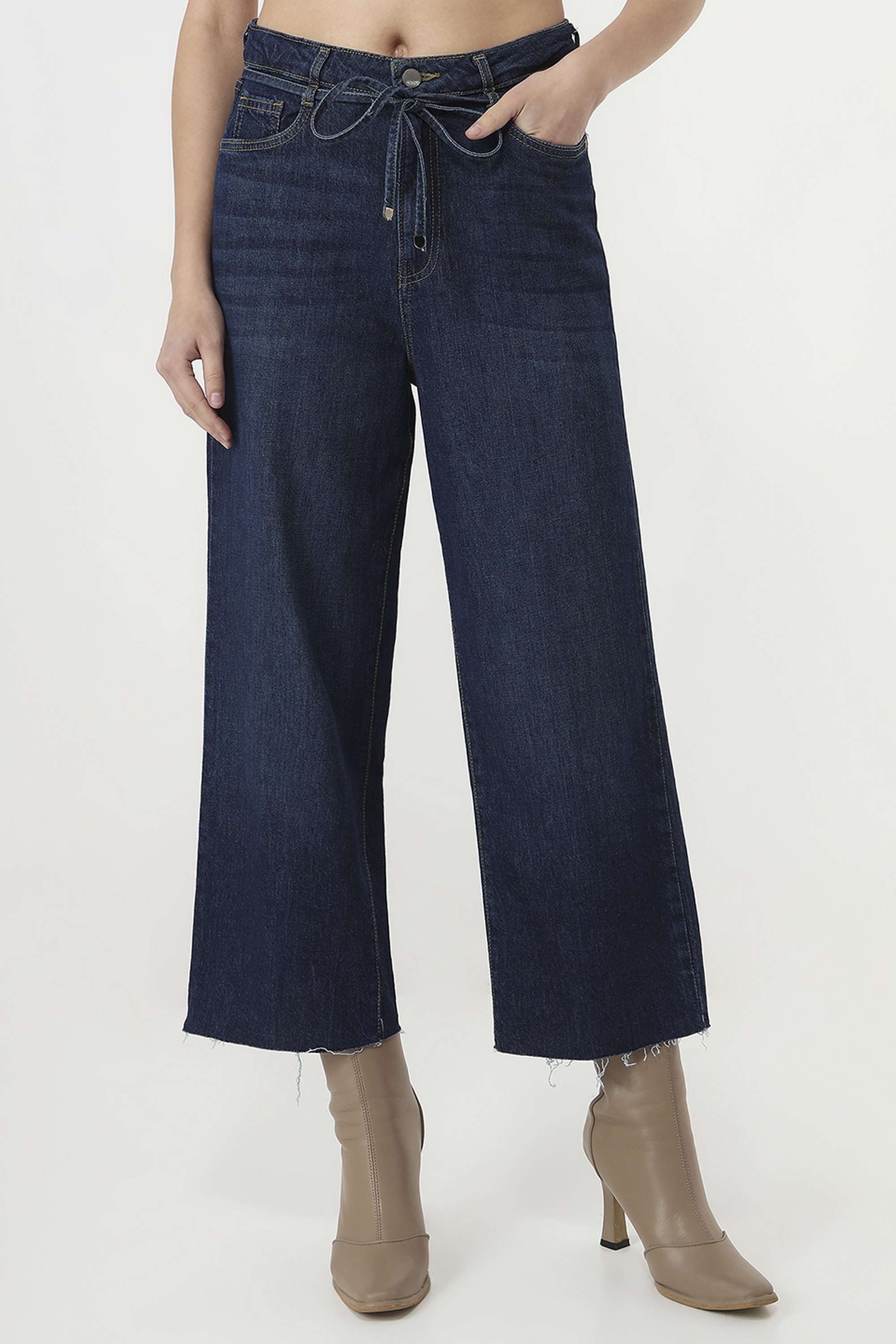 High-Rise-Blended-Fabric-Relaxed-Fit-Women-s-Jeans