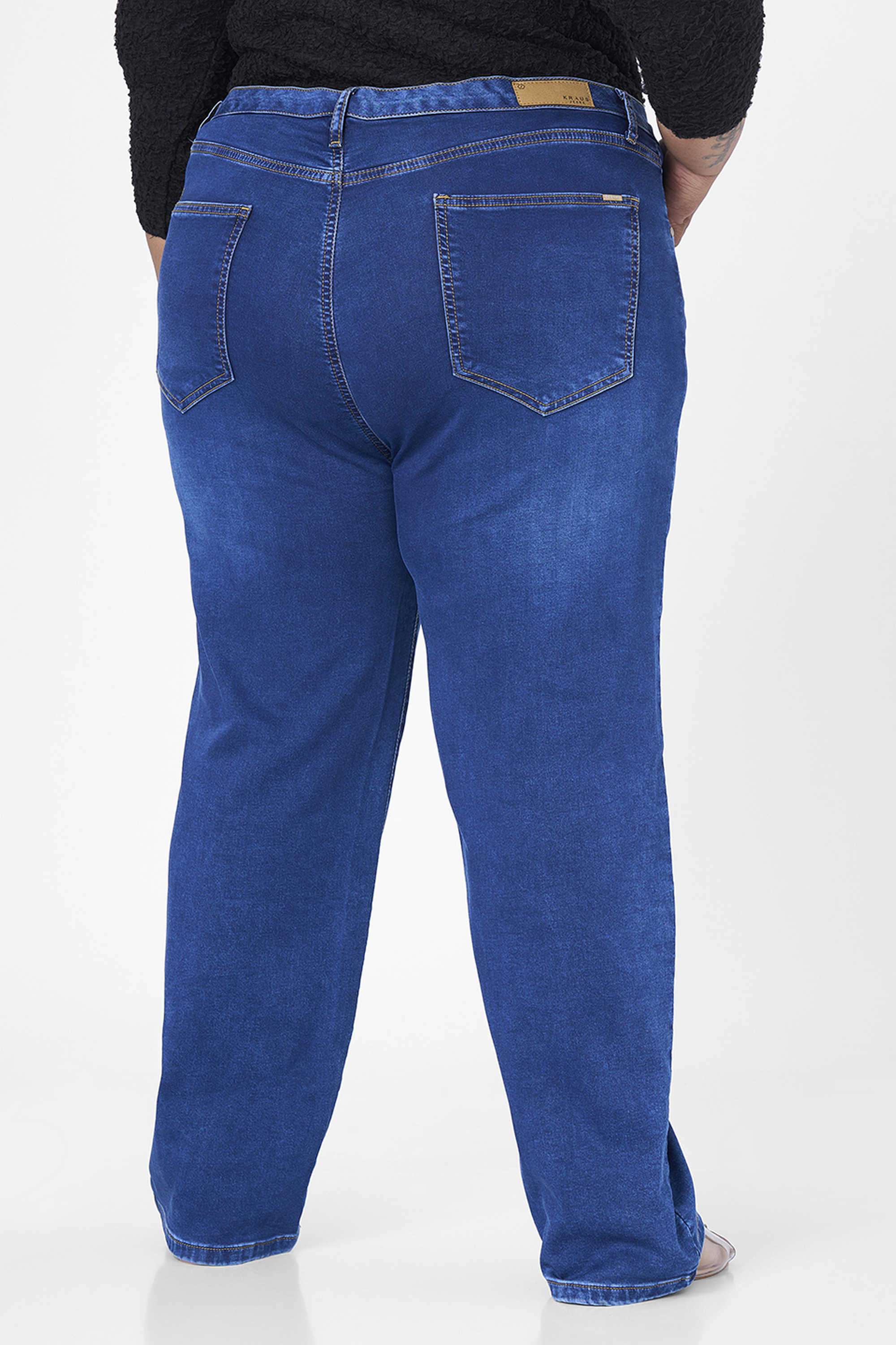 High-Rise-Blended-Fabric-Straight-Fit-Women-s-Jeans