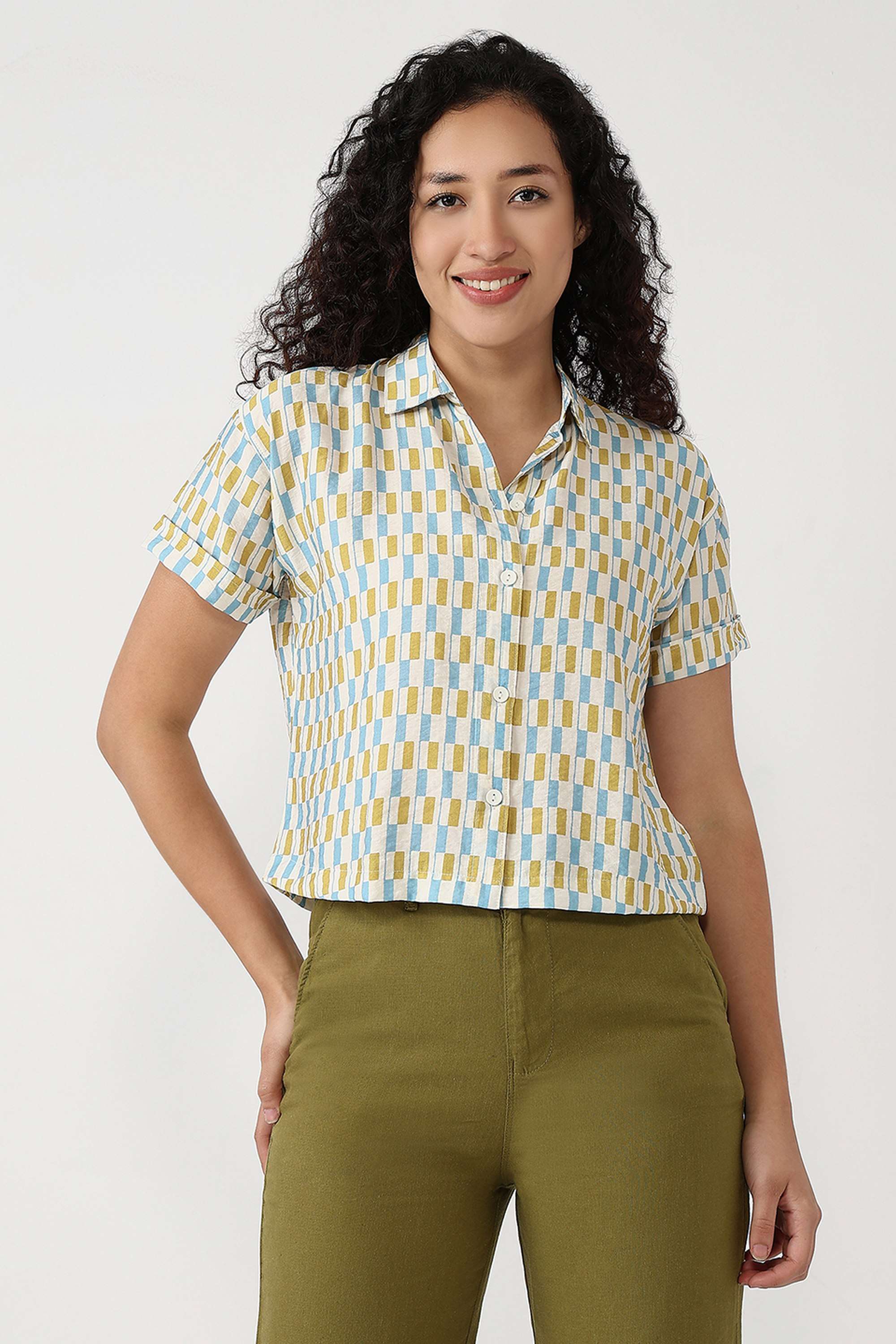Printed-Collared-Viscose-Women-s-Casual-Wear-Shirt