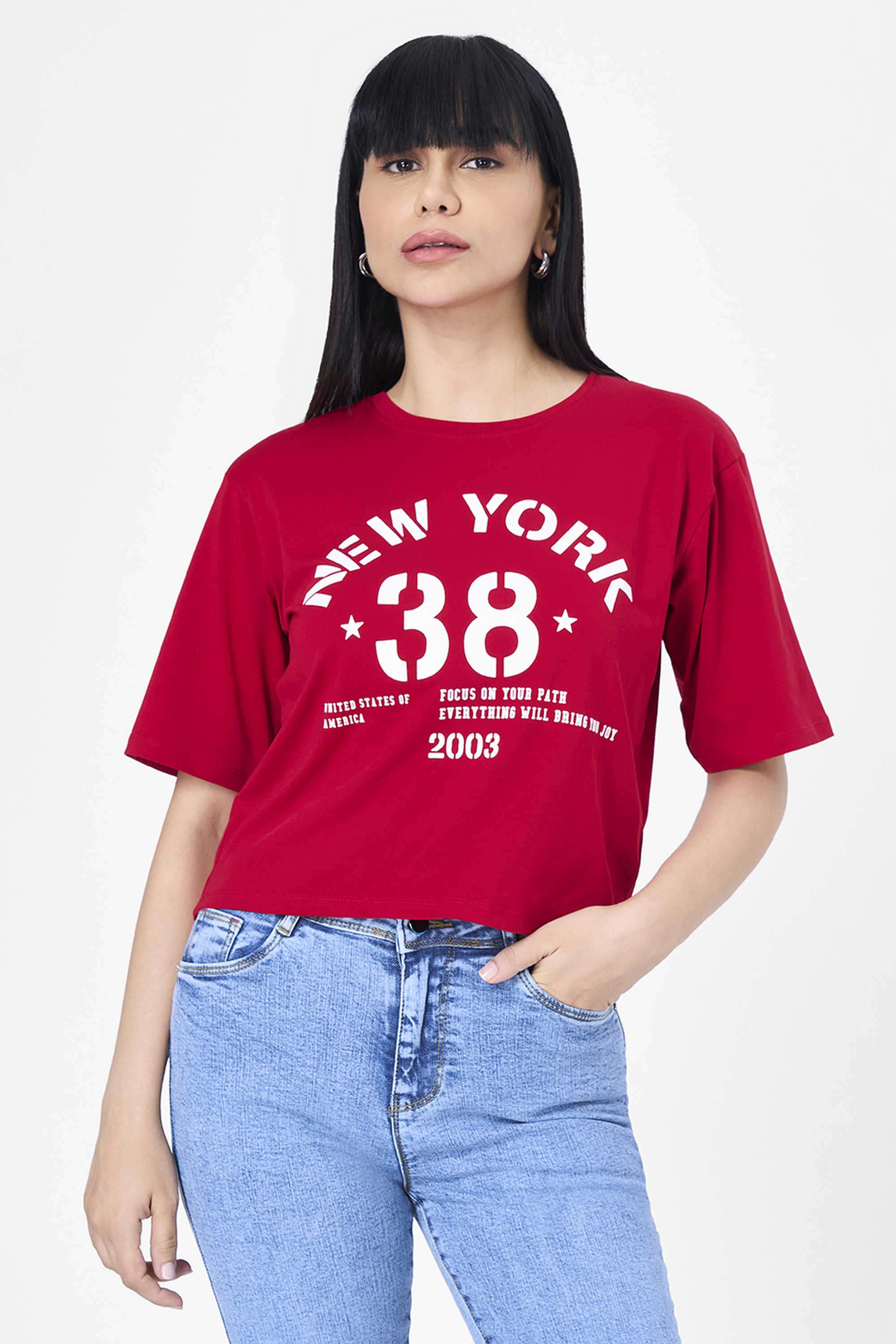 Graphic-Print-Cotton-Round-Neck-Women-s-T-Shirt