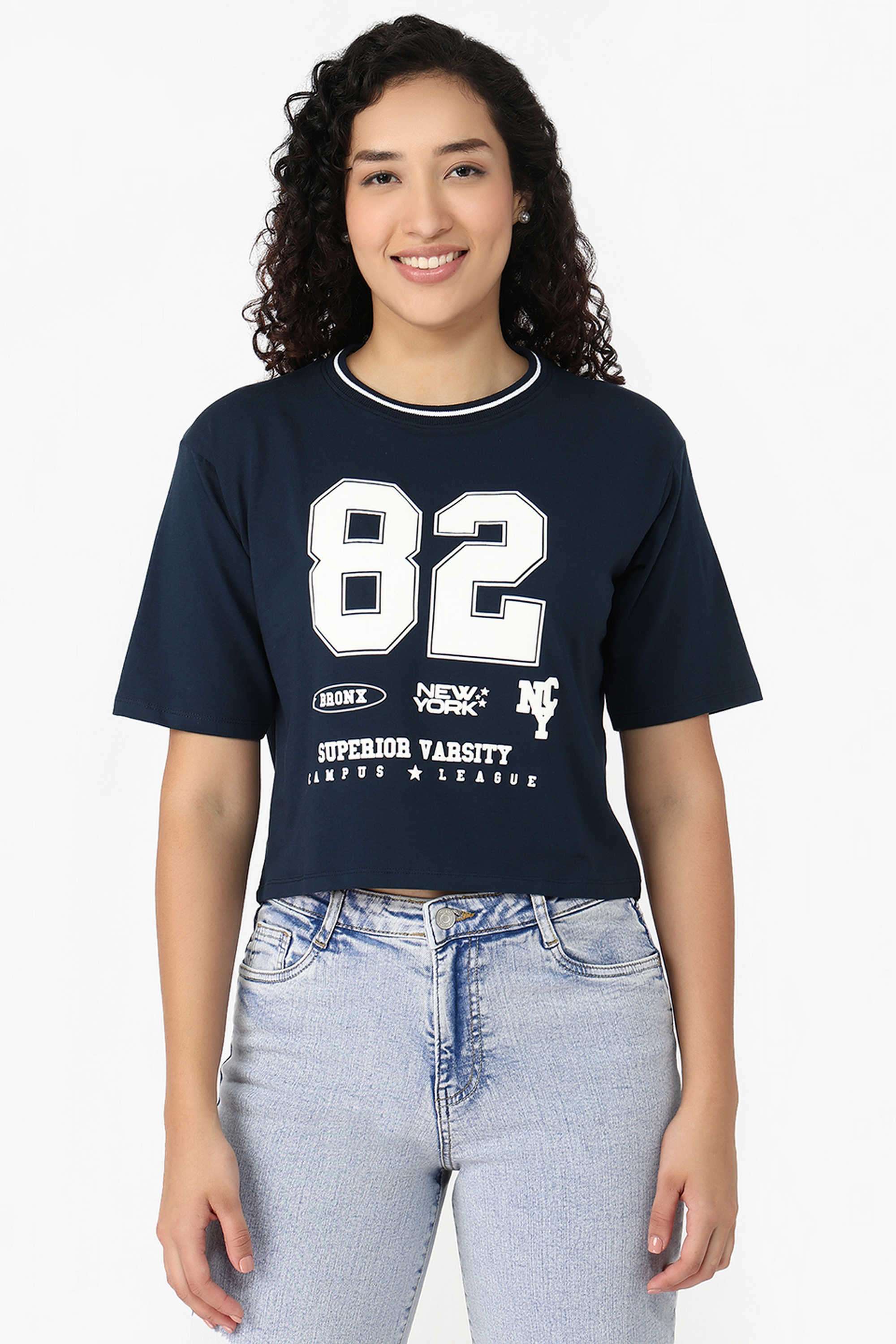 Graphic-Print-Cotton-Round-Neck-Women-s-T-Shirt