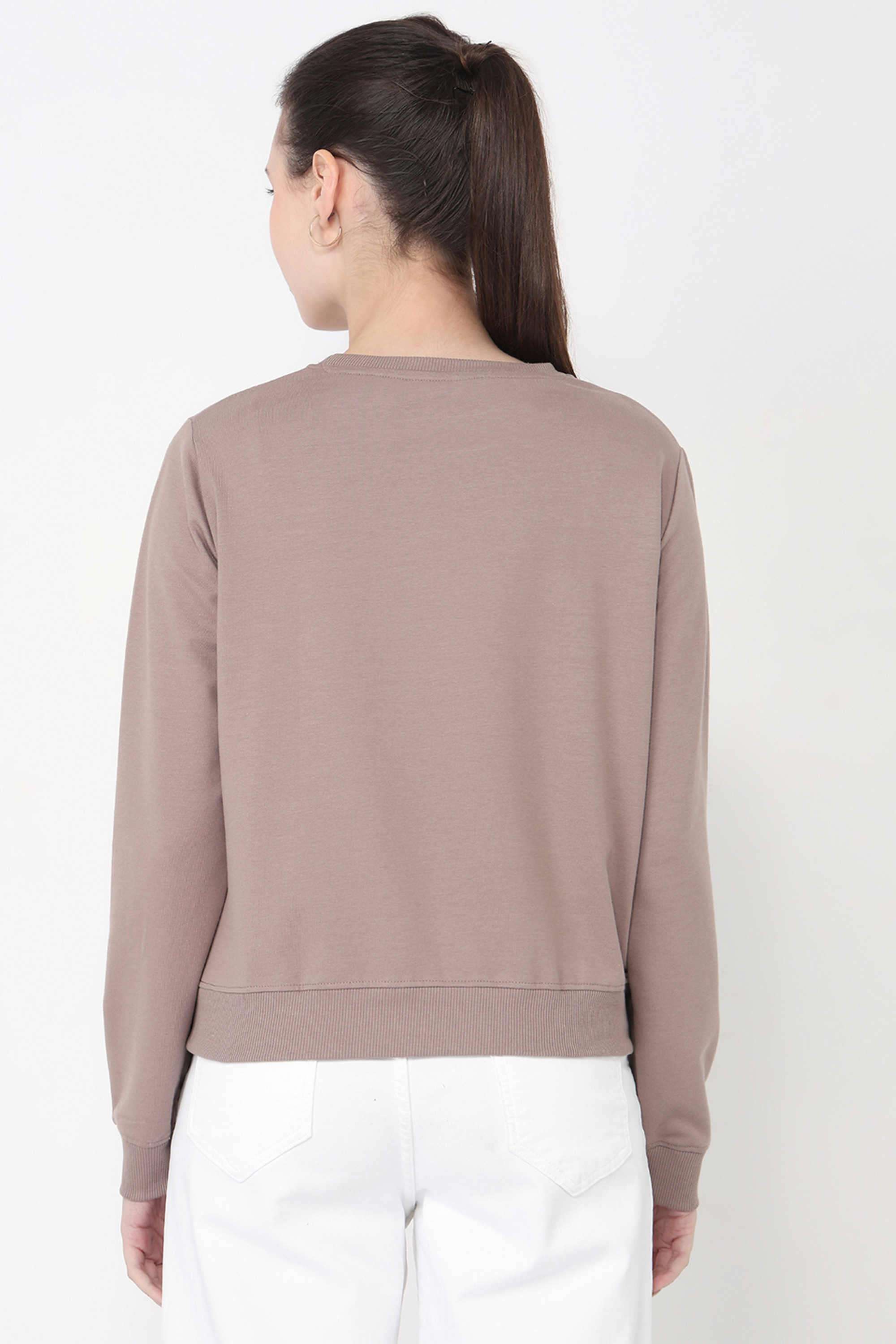 Printed-Blended-Fabric-Round-Neck-Women-s-Sweatshirt