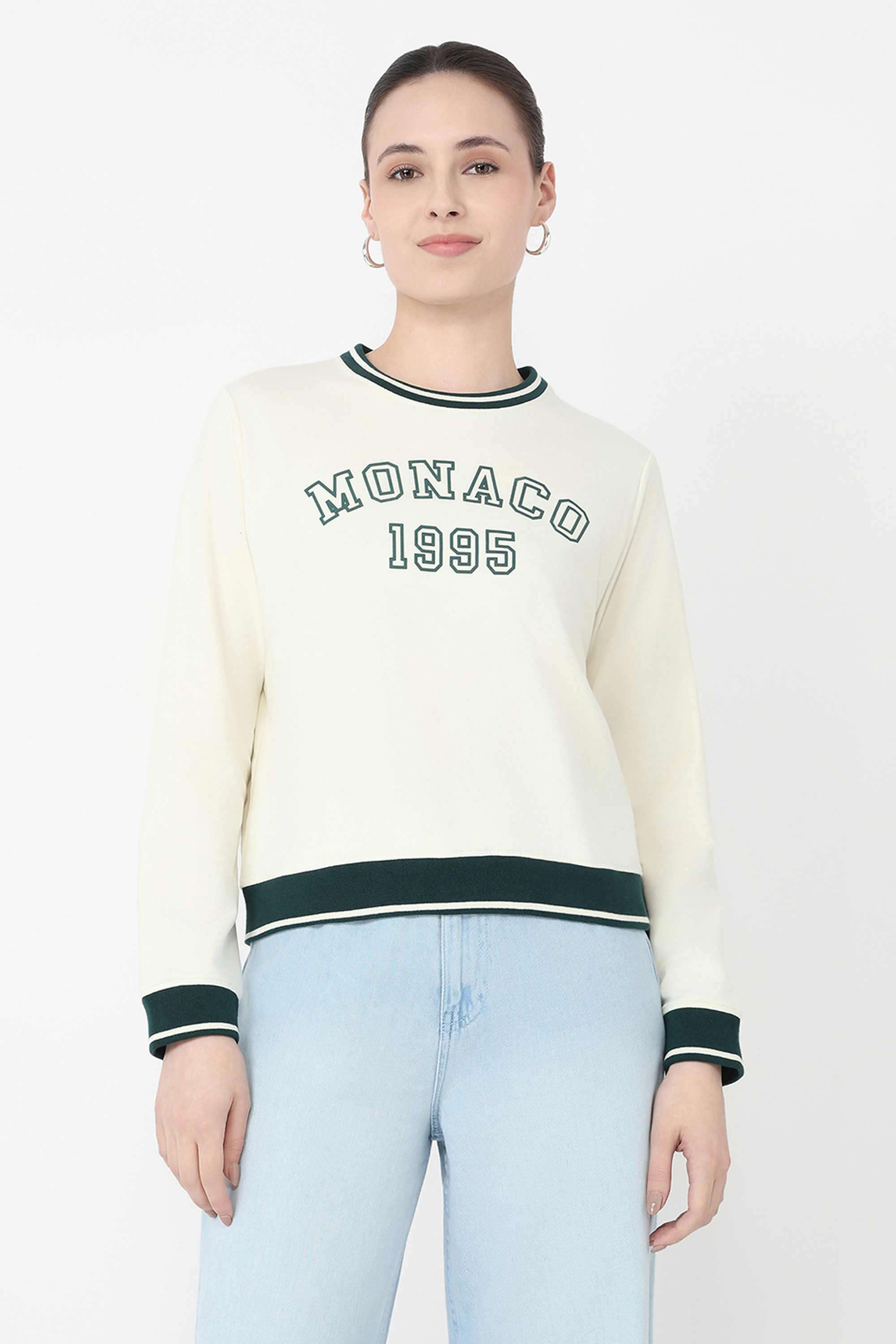 Printed-Blended-Fabric-Round-Neck-Women-s-Sweatshirt