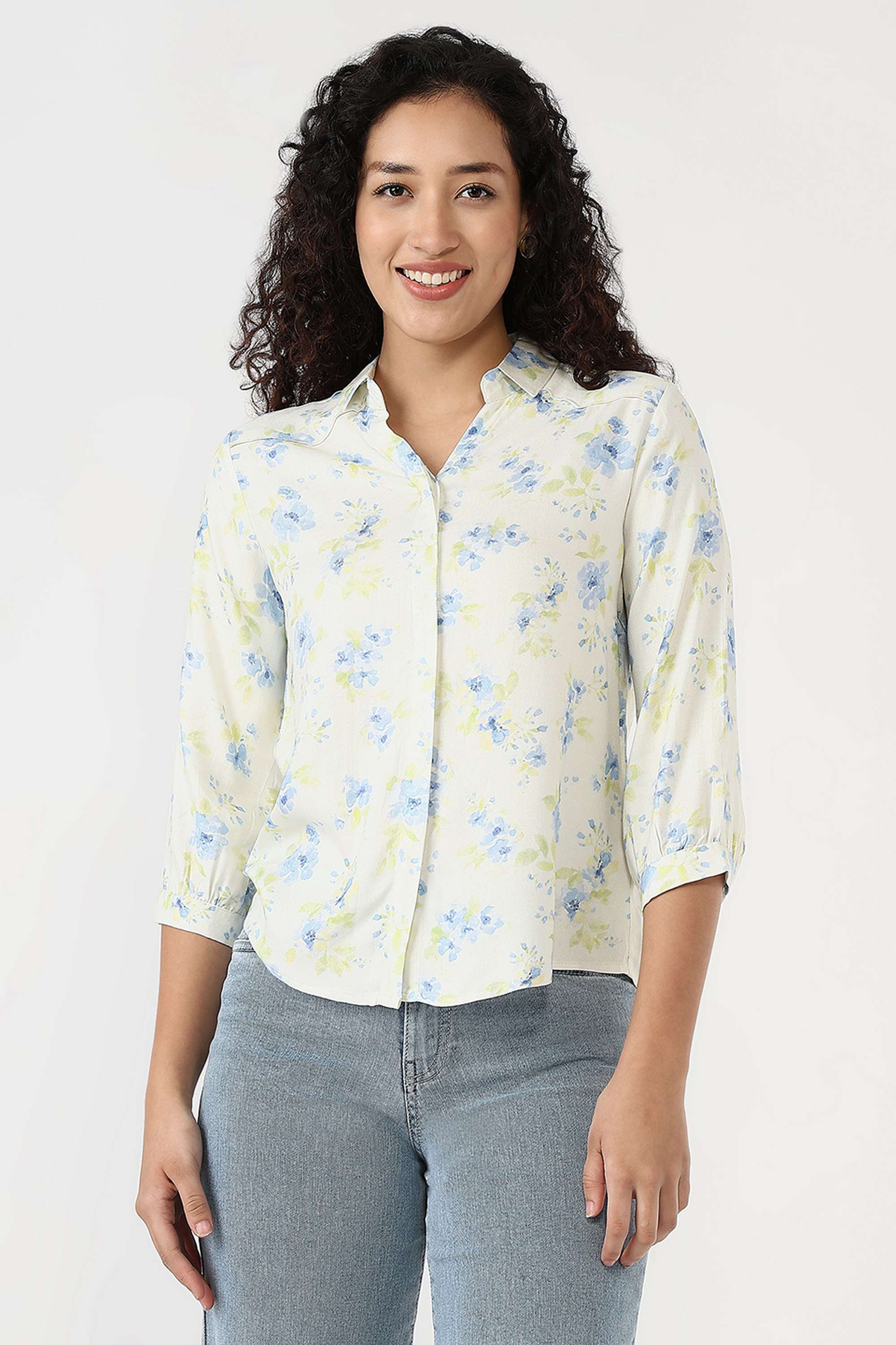 Printed-Collared-Rayon-Women-s-Casual-Wear-Shirt