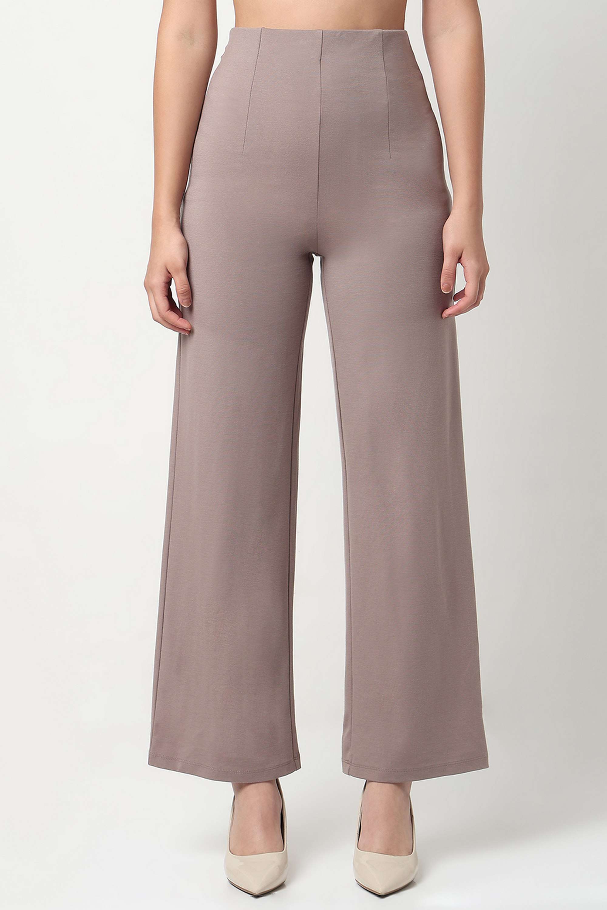 High-Rise-Viscose-Straight-Fit-Women-s-Treggings