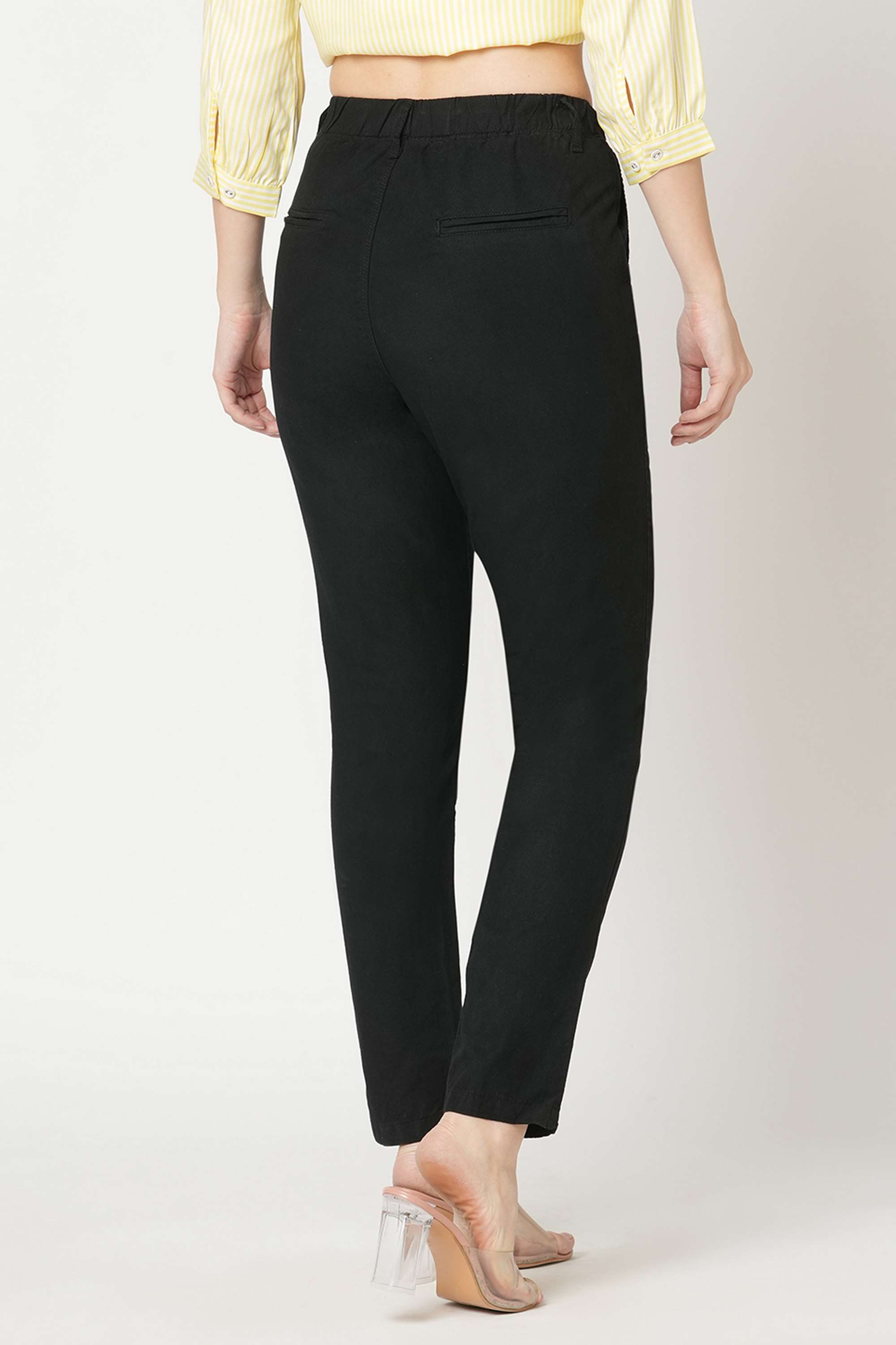 Solid-Slim-Fit-Modal-Women-s-Casual-Wear-Trousers