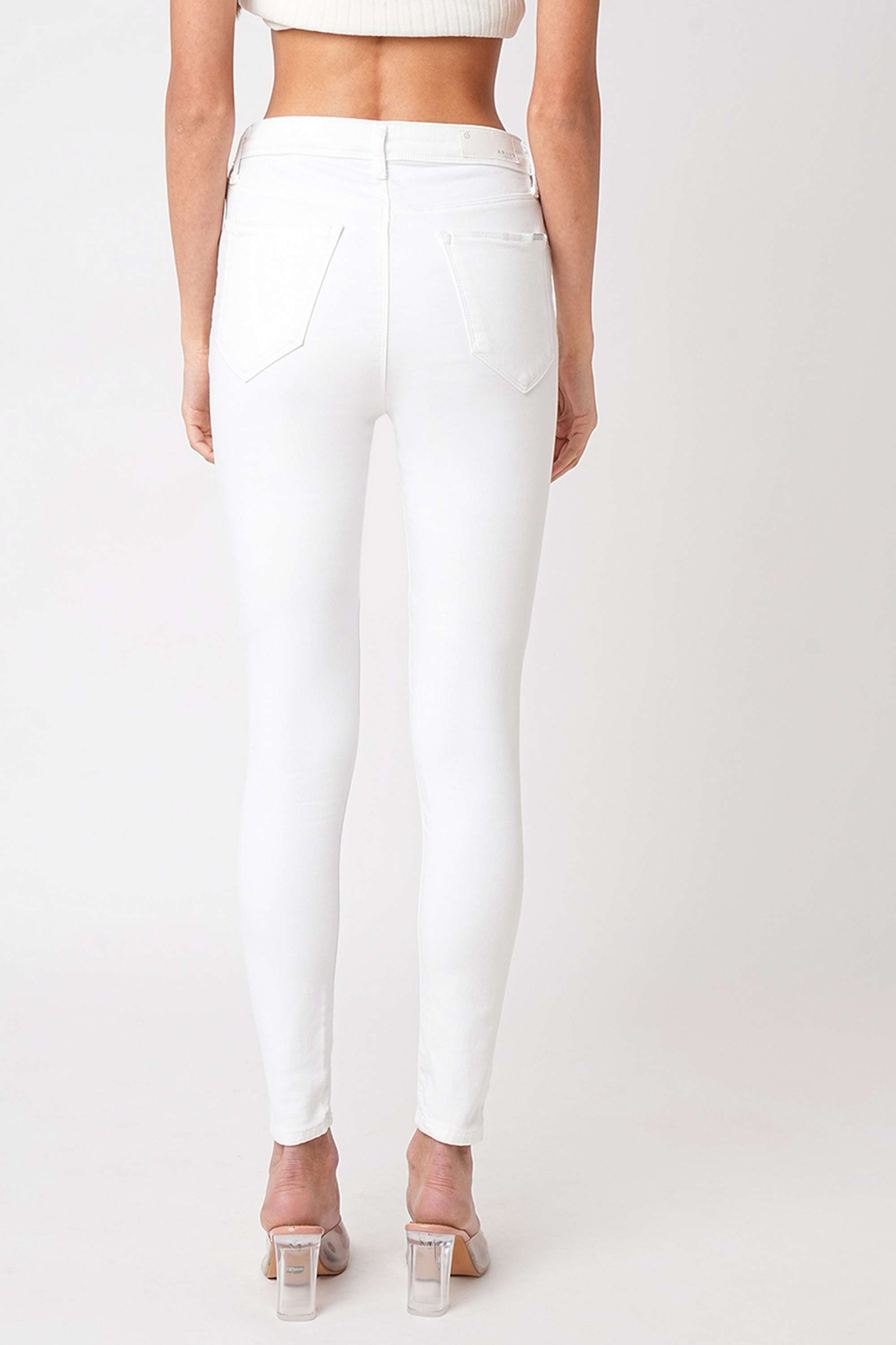 High-Rise-Blended-Fabric-Skinny-Fit-Women-s-Jeans