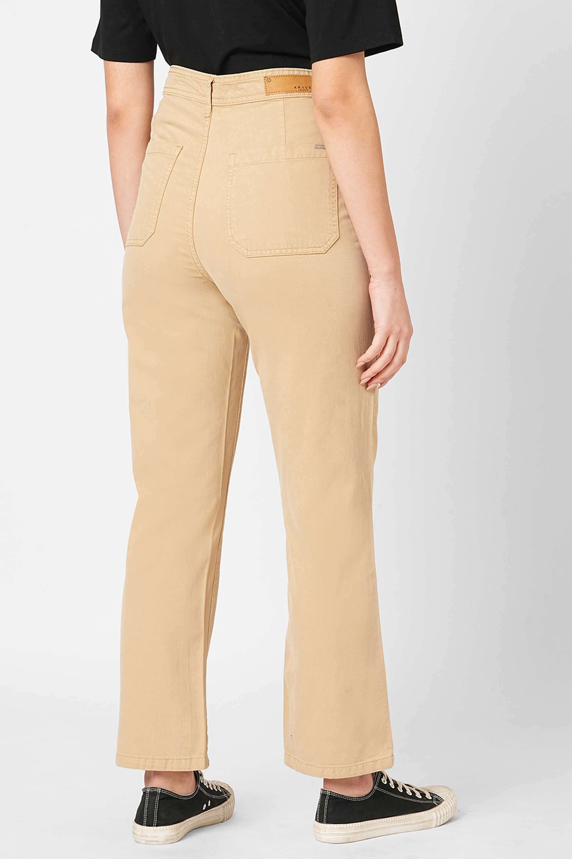 High-Rise-Blended-Fabric-Straight-Fit-Women-s-Jeans