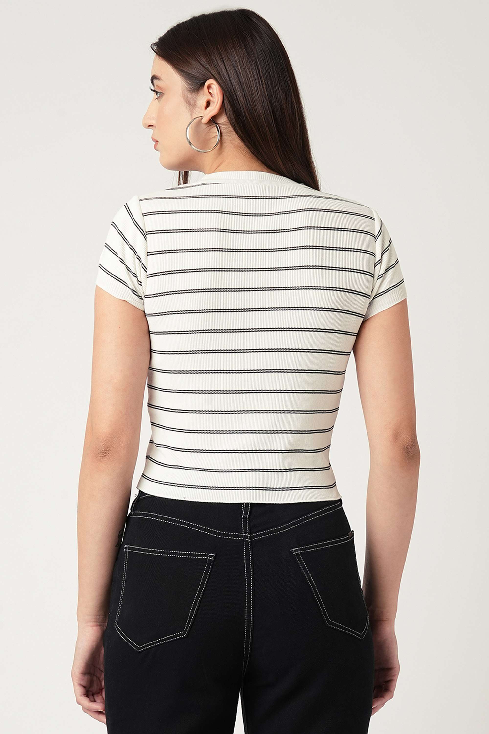 Stripes-Viscose-Round-Neck-Women-s-Tank-Top