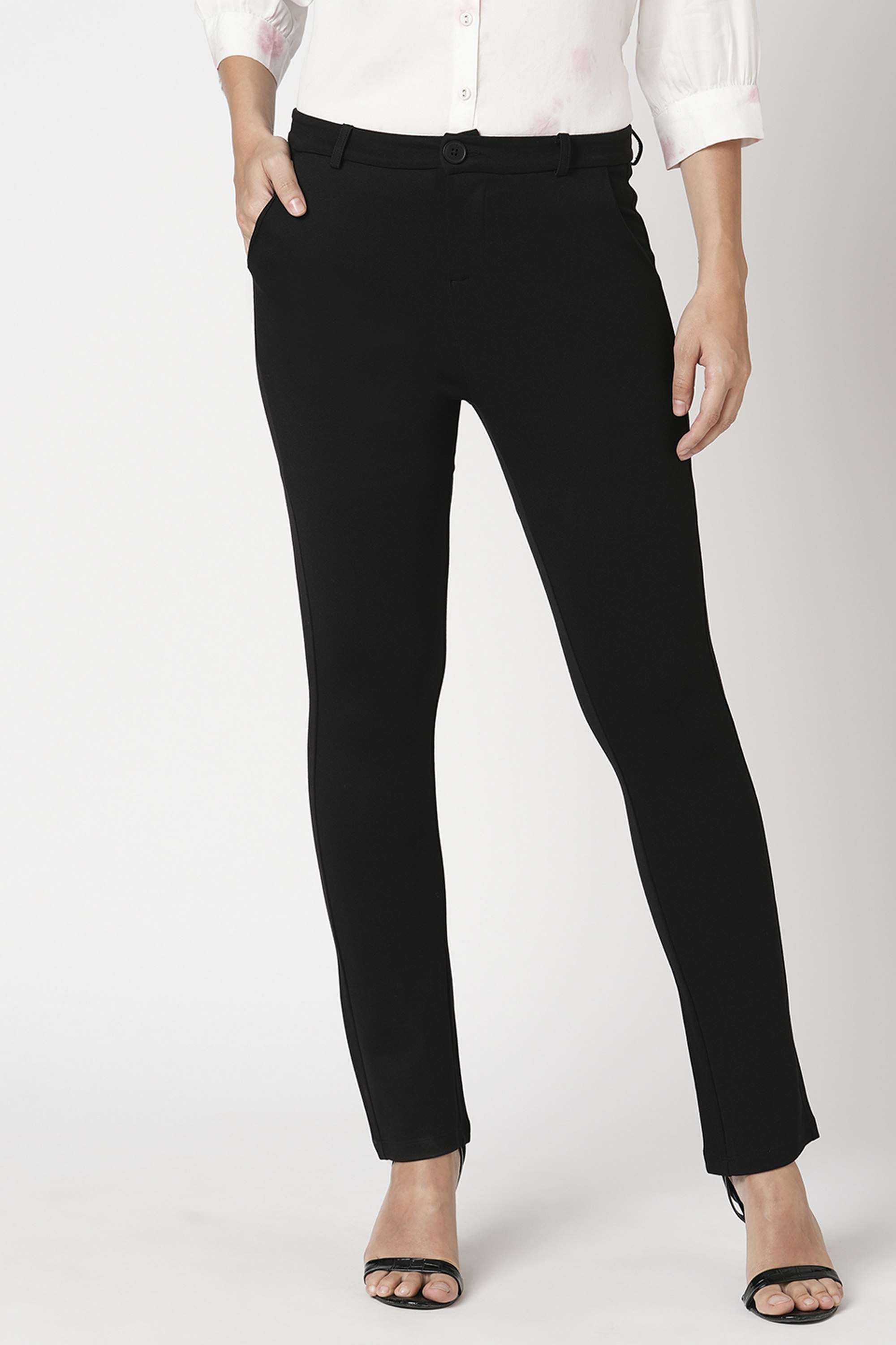 High-Rise-Viscose-Straight-Fit-Women-s-Treggings