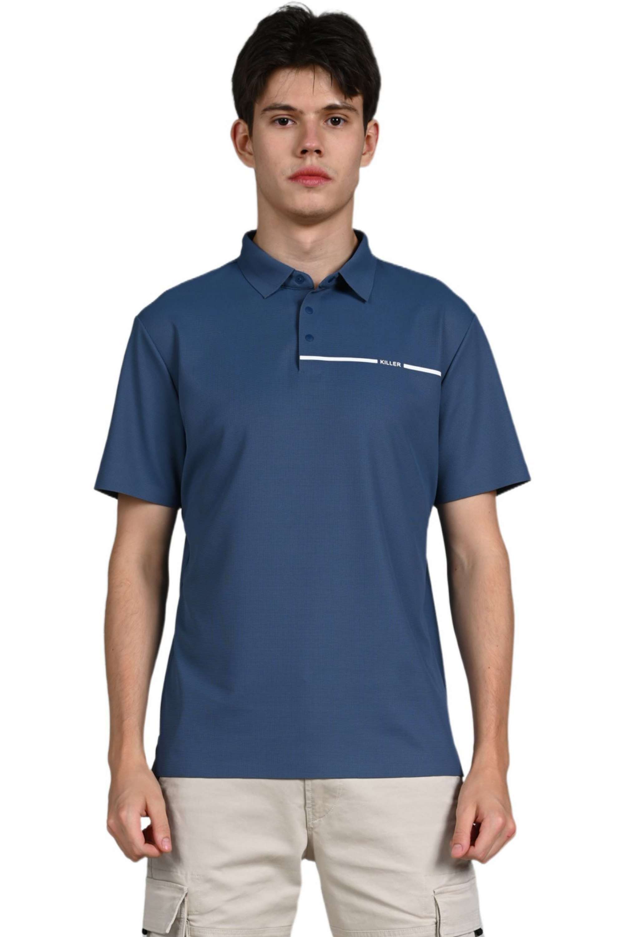 Printed-Nylon-Fleece-Polo-Men-s-T-Shirt