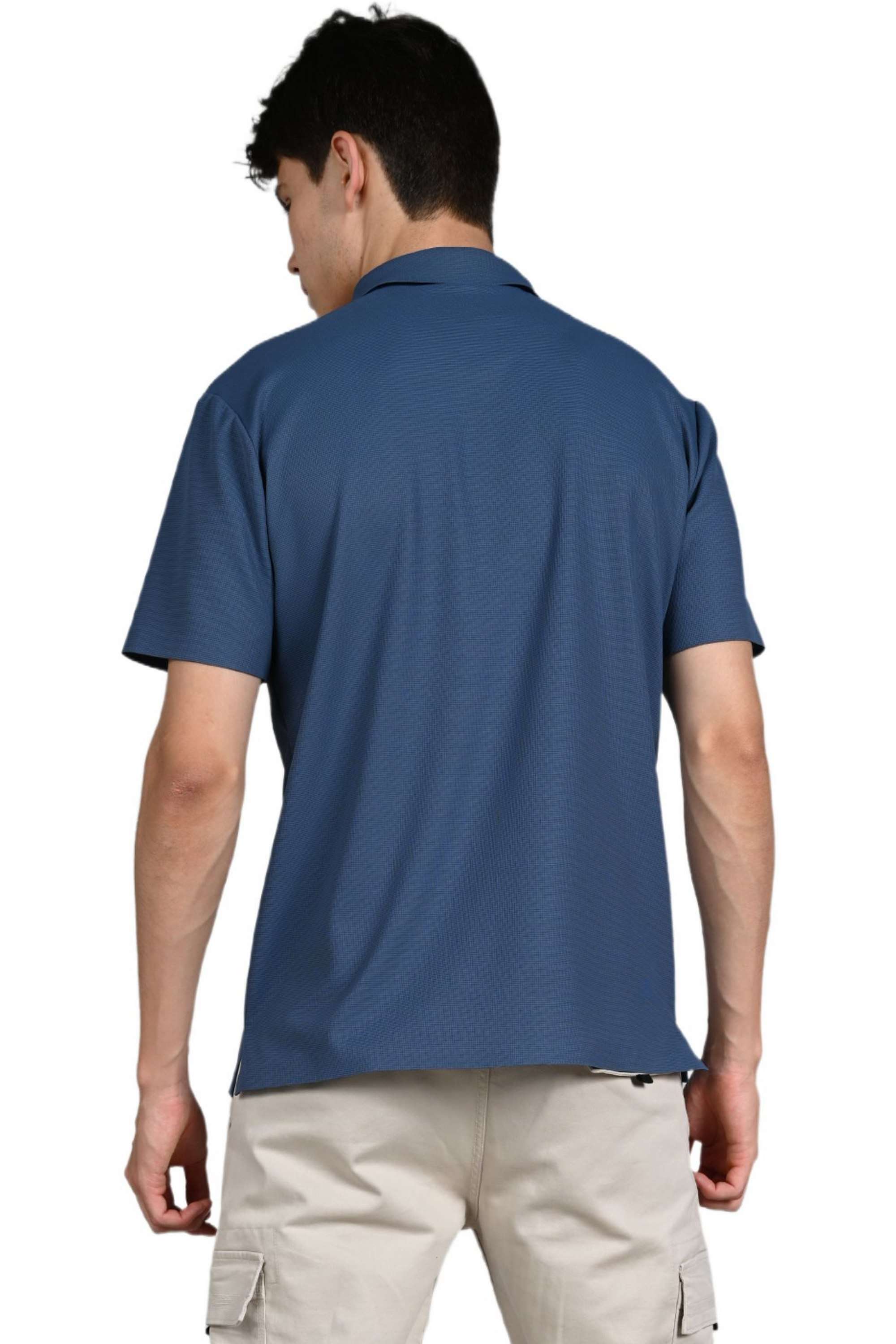 Printed-Nylon-Fleece-Polo-Men-s-T-Shirt