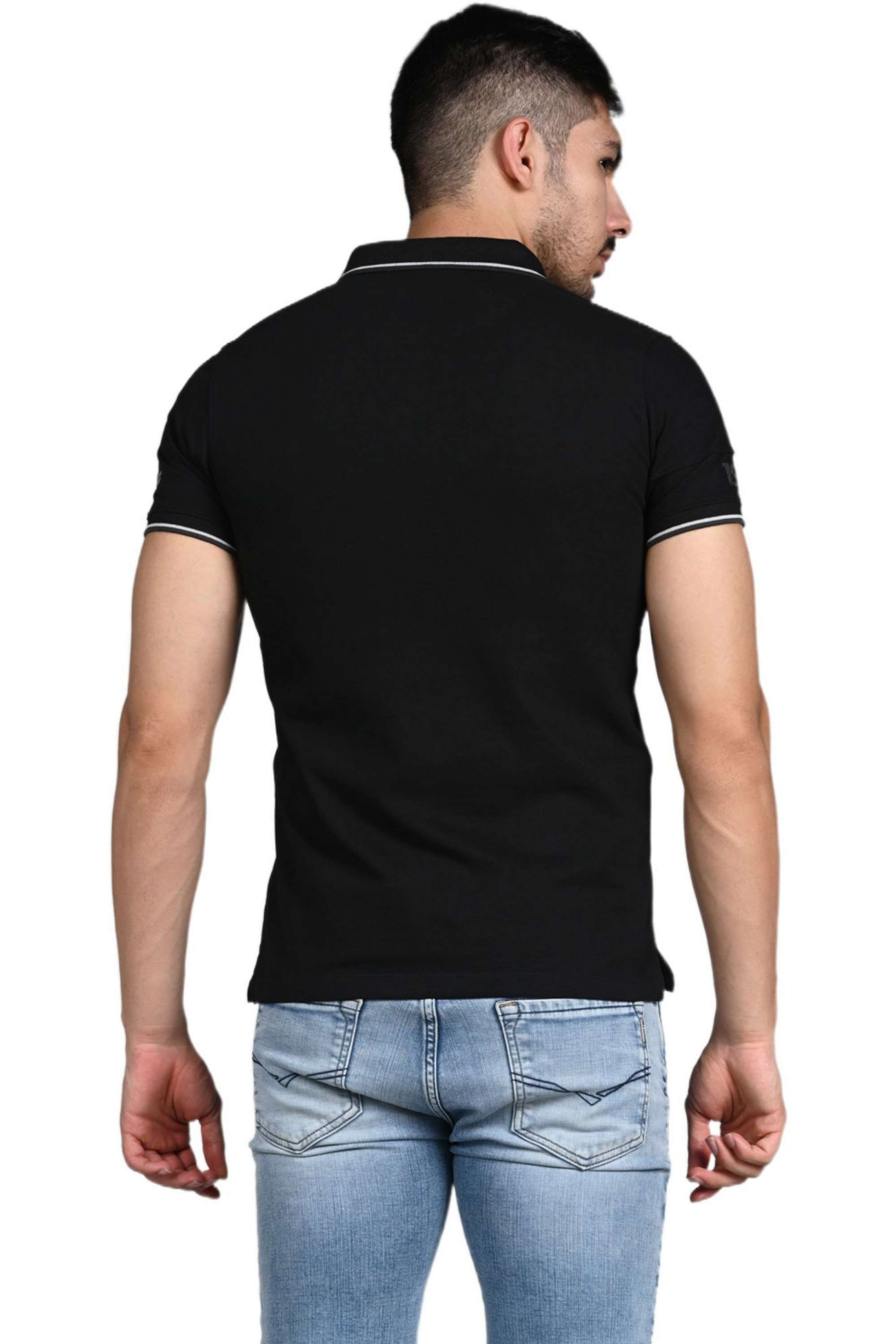 Solid-Cotton-Blend-Regular-Fit-Men-Polo-T-Shirt