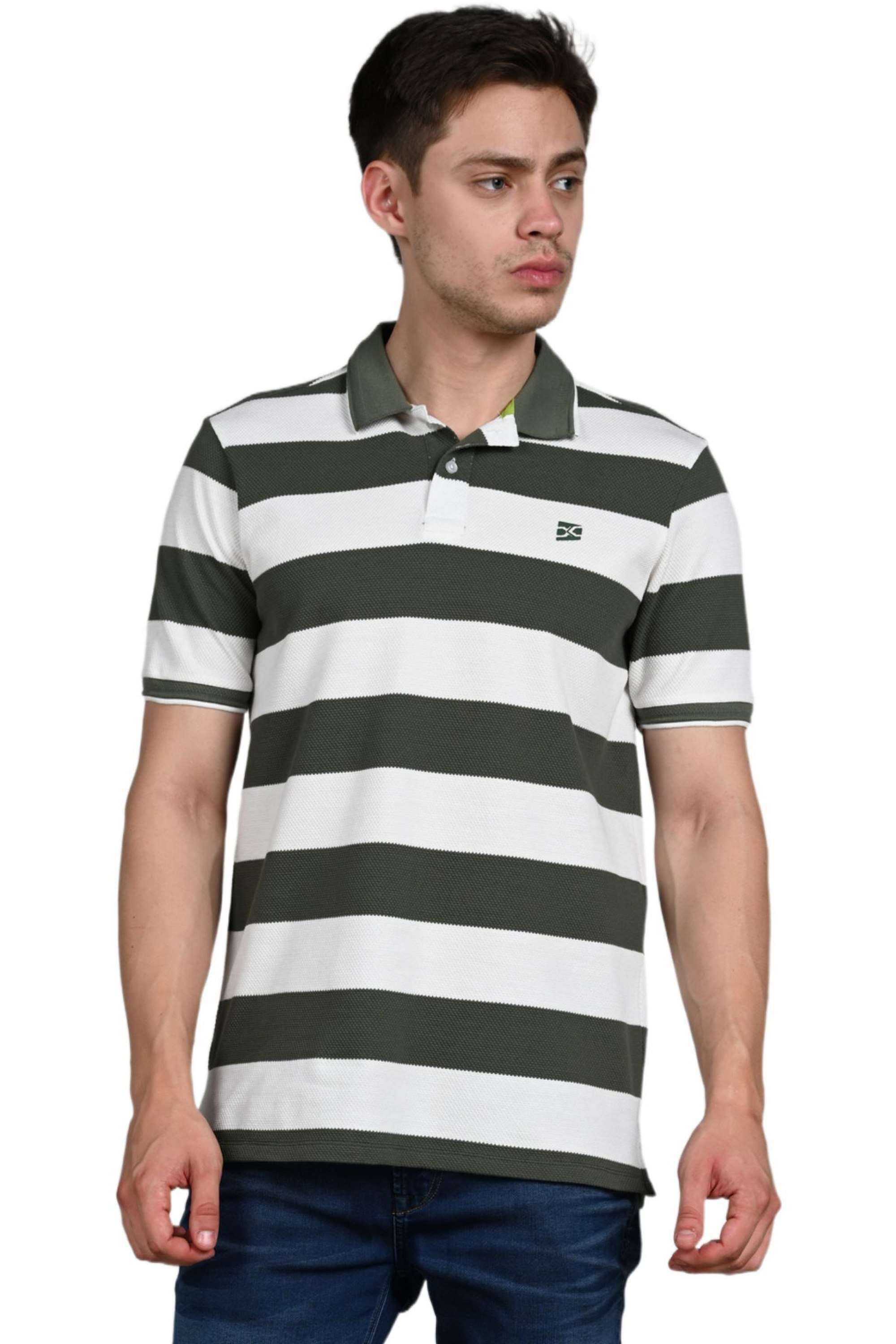 Stripes-Cotton-Blend-Slim-Fit-Men-Polo-T-Shirt