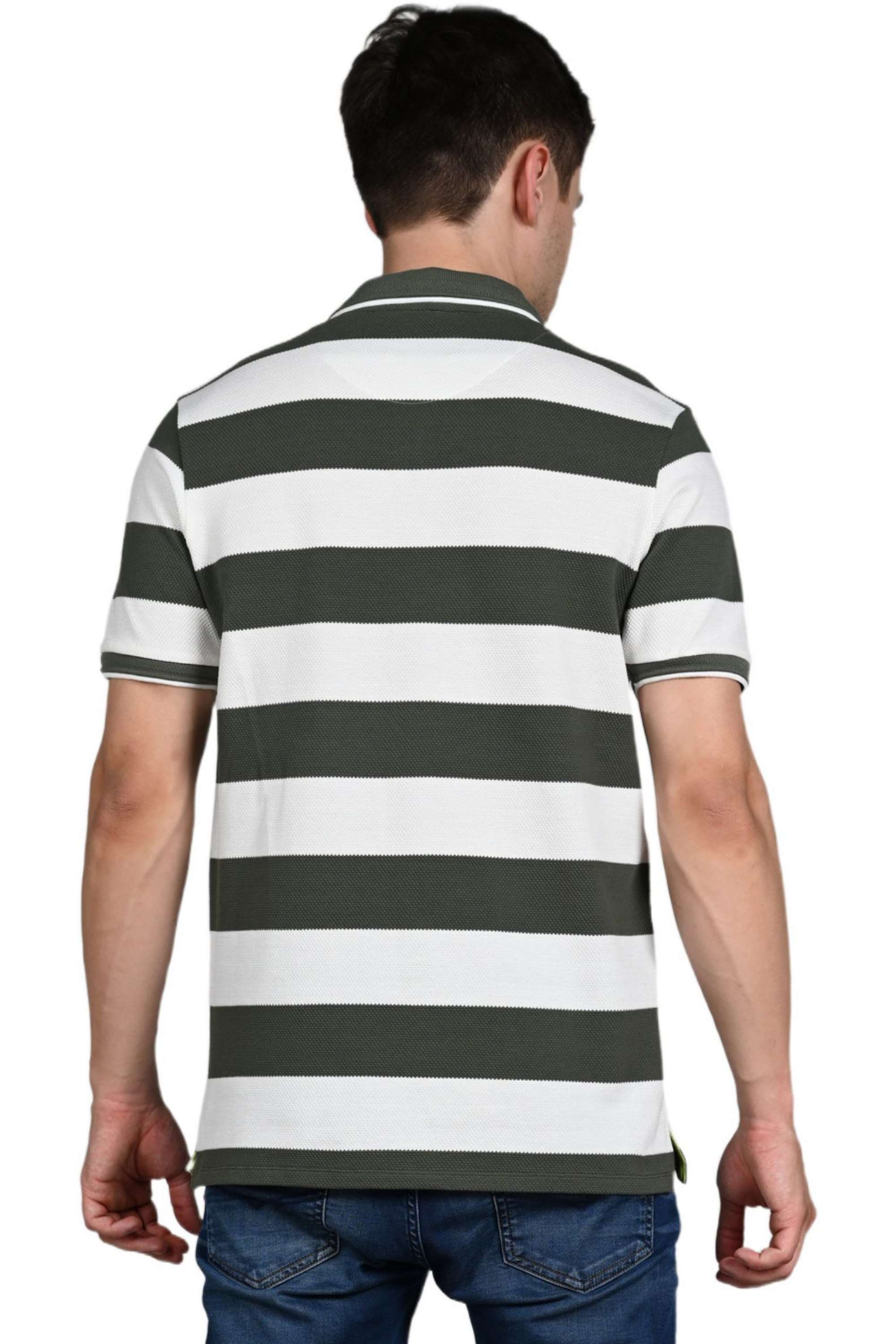 Stripes-Cotton-Blend-Slim-Fit-Men-Polo-T-Shirt
