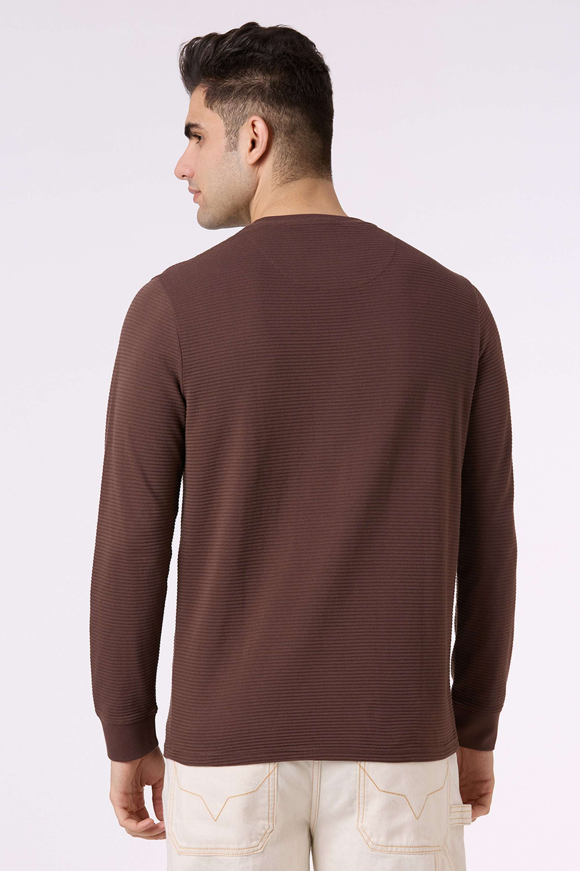 Stripes-Cotton-Blend-Regular-Fit-Men-T-Shirt