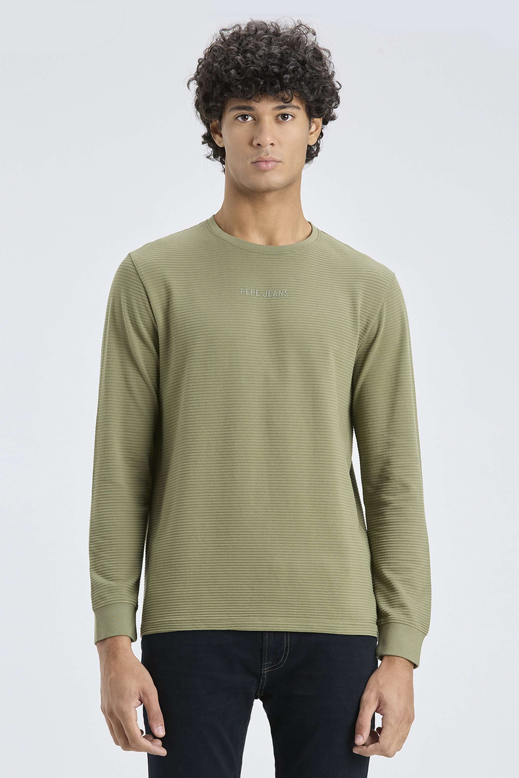 Stripes-Cotton-Blend-Round-Neck-Men-s-T-Shirt