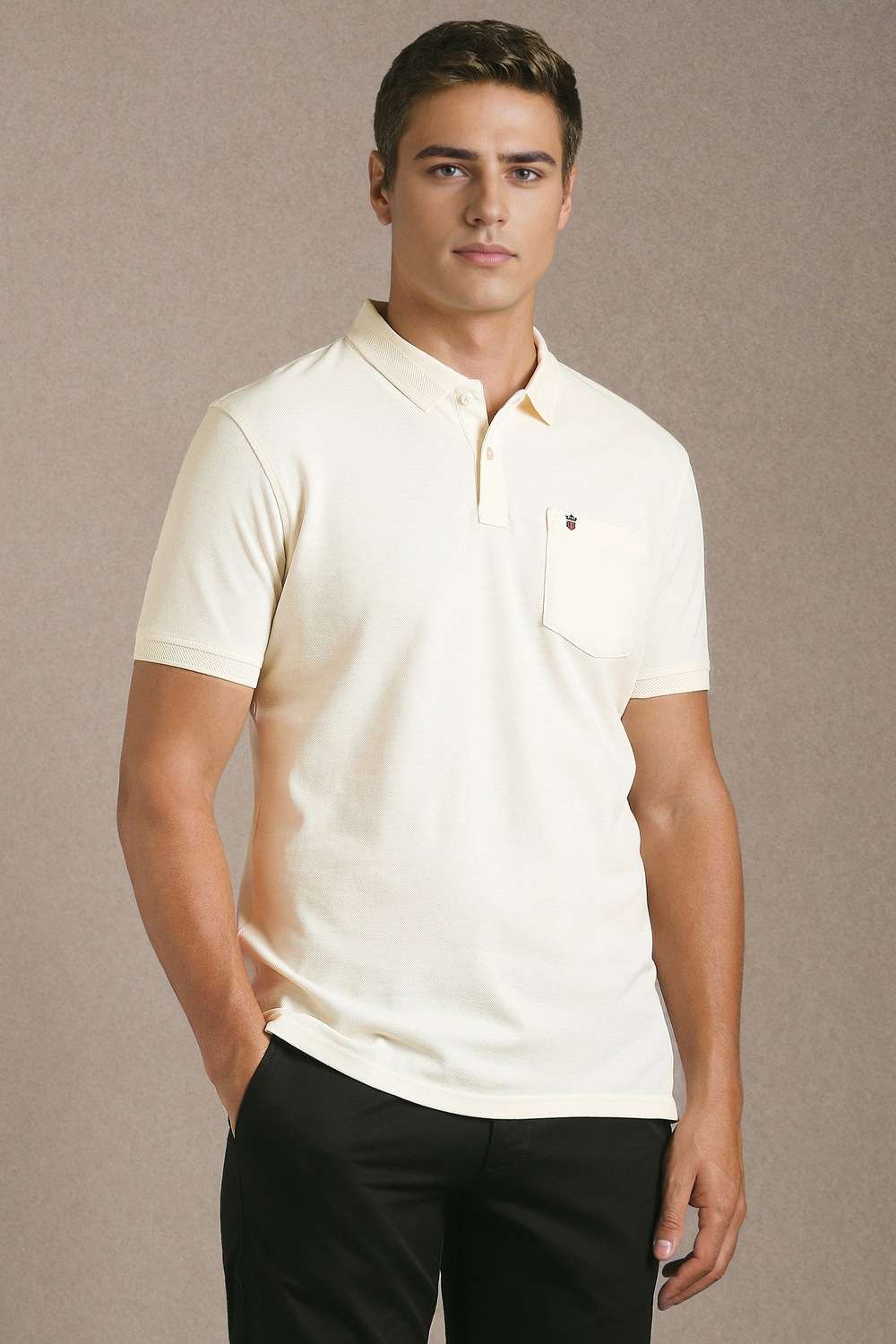Solid-Cotton-Slim-Fit-Men-Polo-T-Shirt