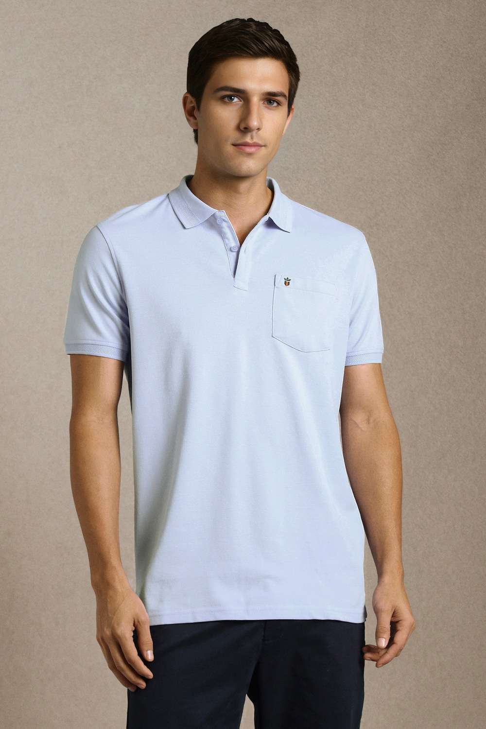Solid-Cotton-Slim-Fit-Men-Polo-T-Shirt