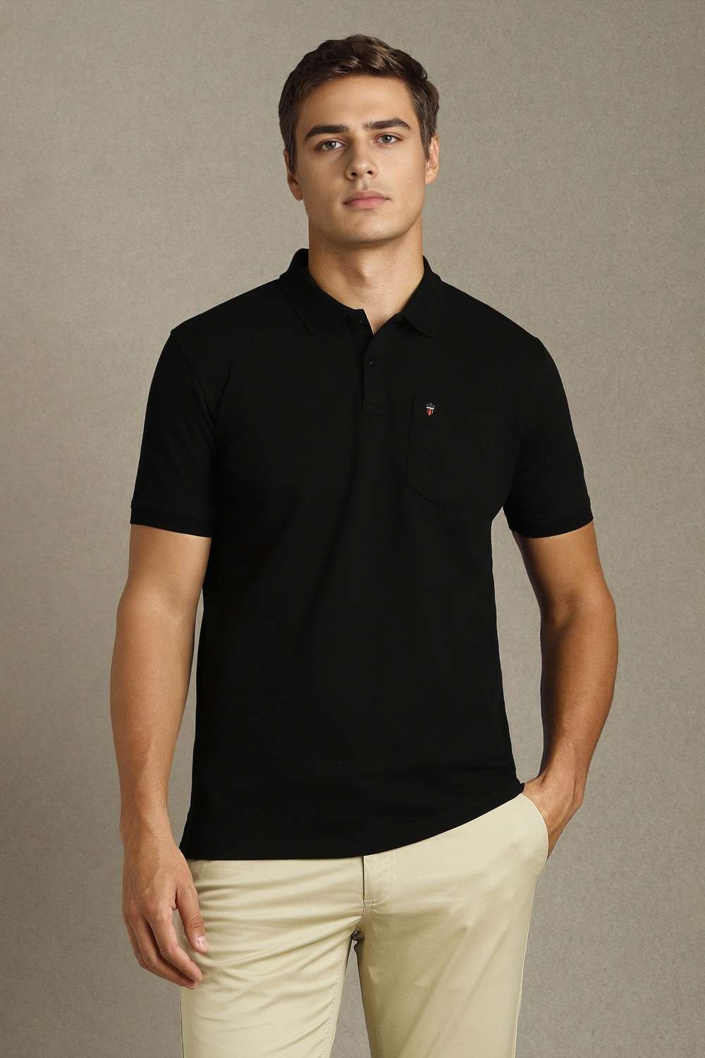 Solid-Cotton-Slim-Fit-Men-Polo-T-Shirt
