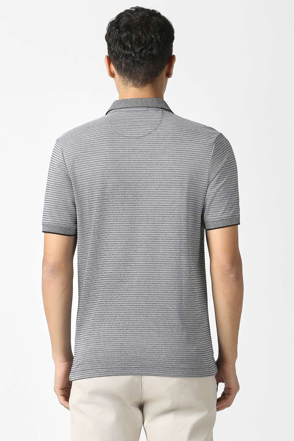 Solid-Blended-Fabric-Polo-Men-s-T-Shirt