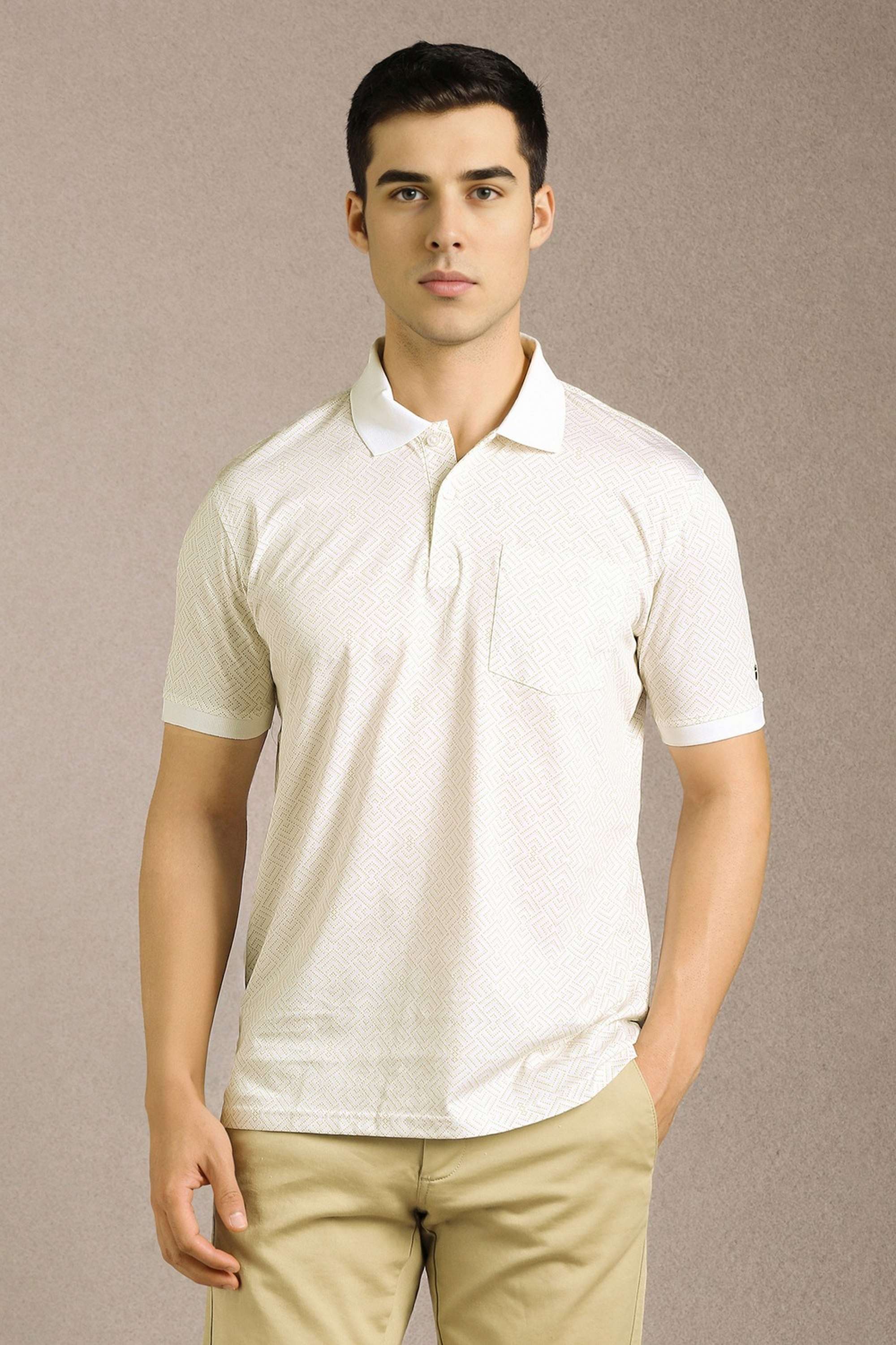 Geometric-Print-Cotton-Slim-Fit-Men-Polo-T-Shirt