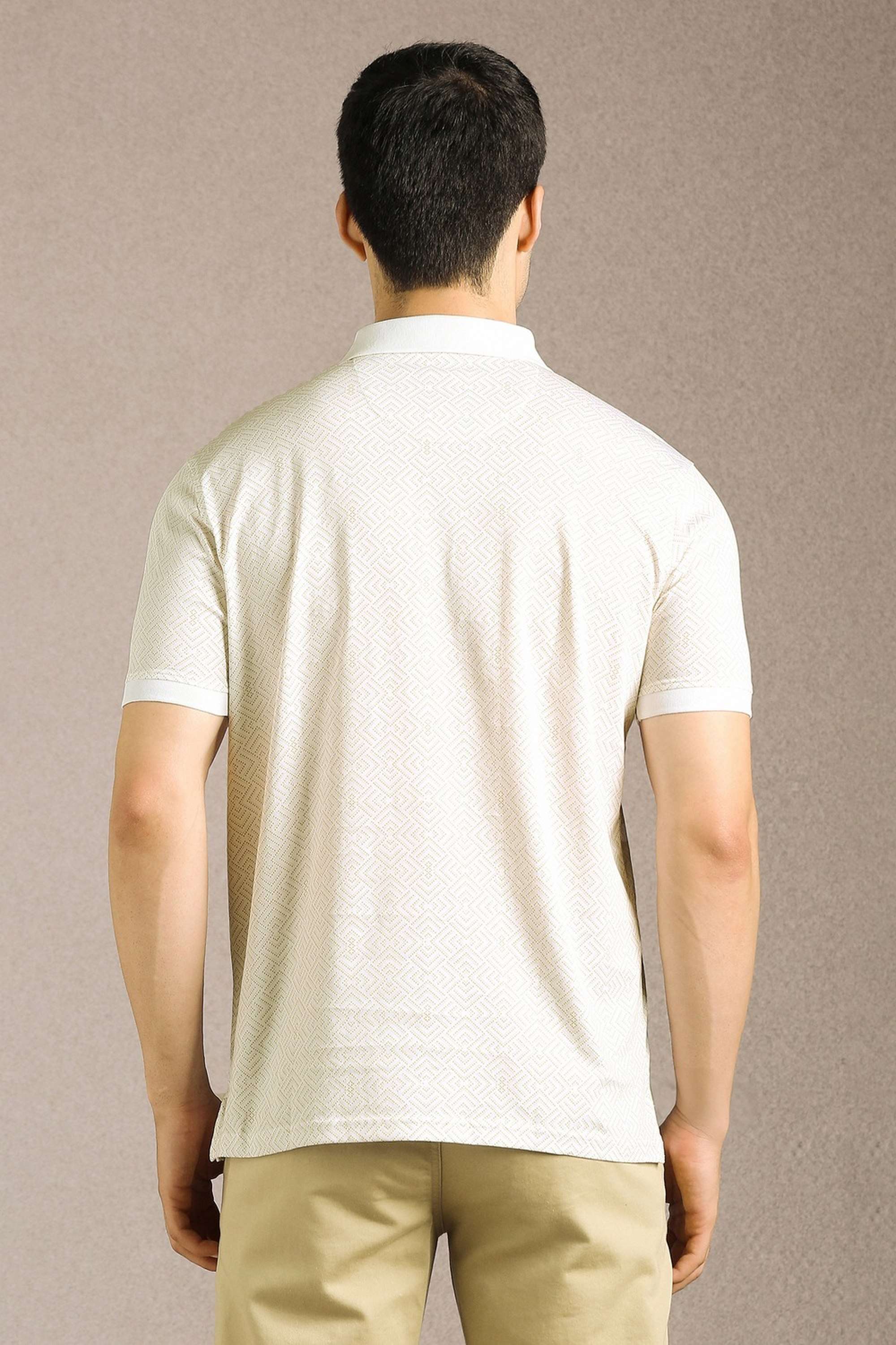Geometric-Print-Cotton-Slim-Fit-Men-Polo-T-Shirt