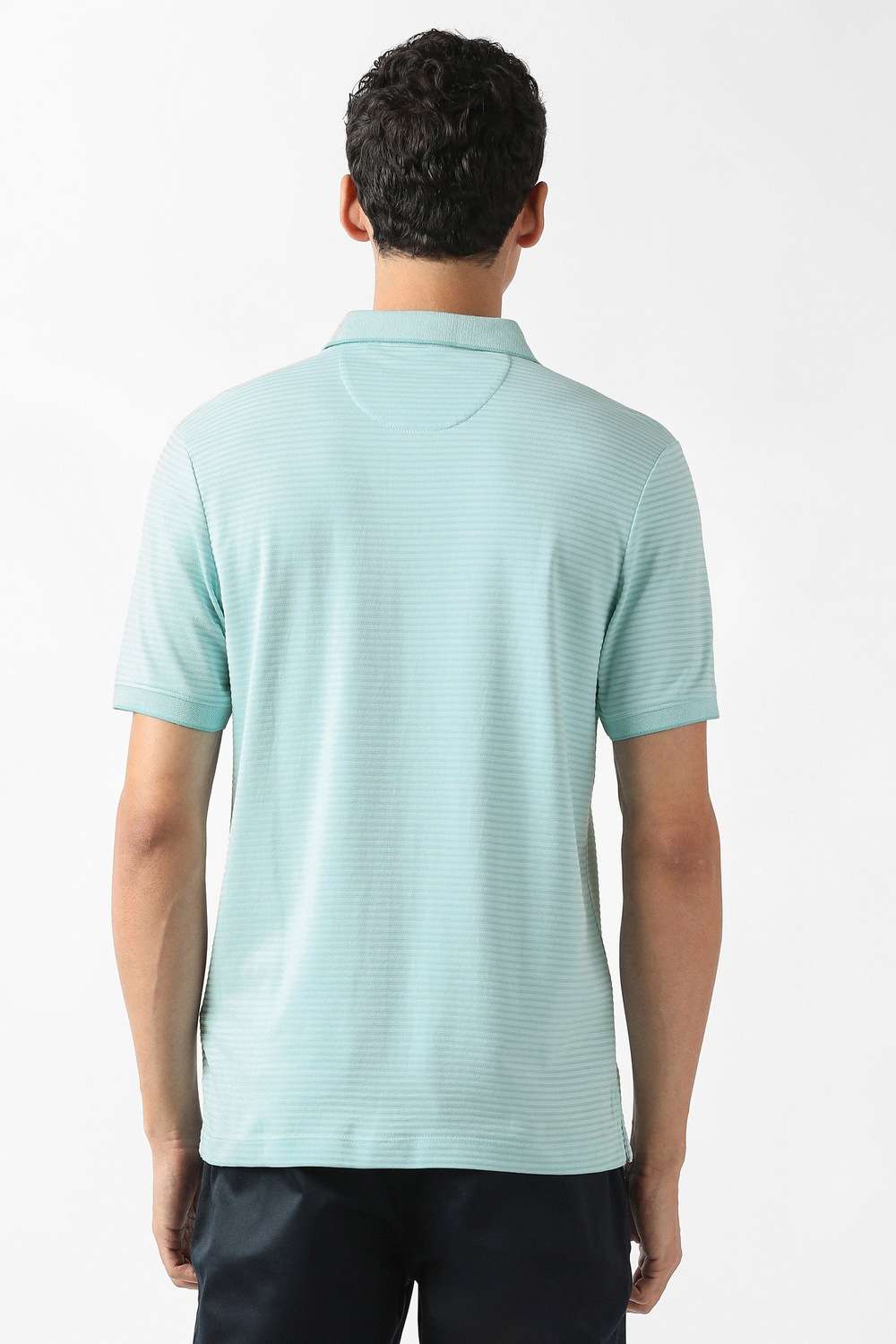 Solid-Cotton-Blend-Polo-Men-s-T-Shirt