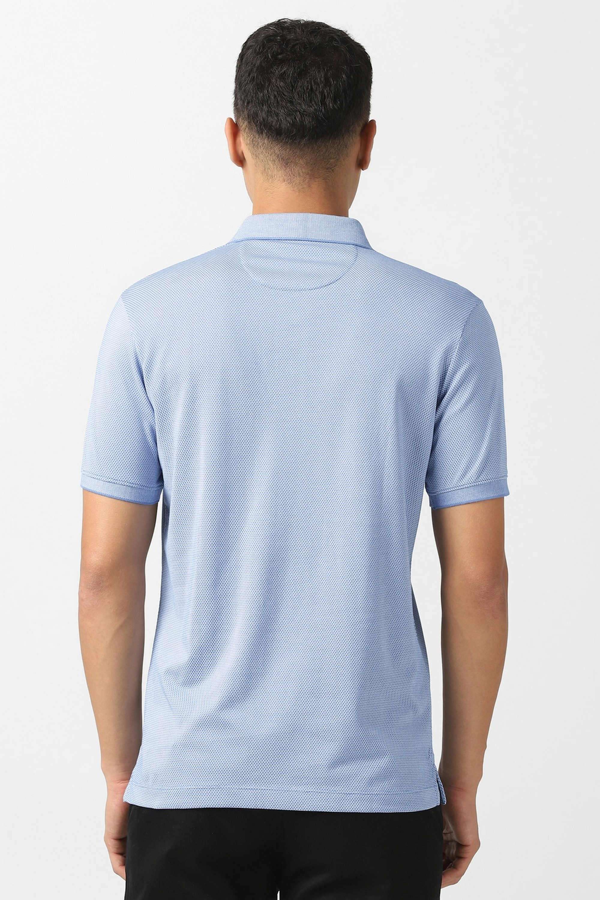 Textured-Blended-Fabric-Regular-Fit-Men-s-T-Shirt