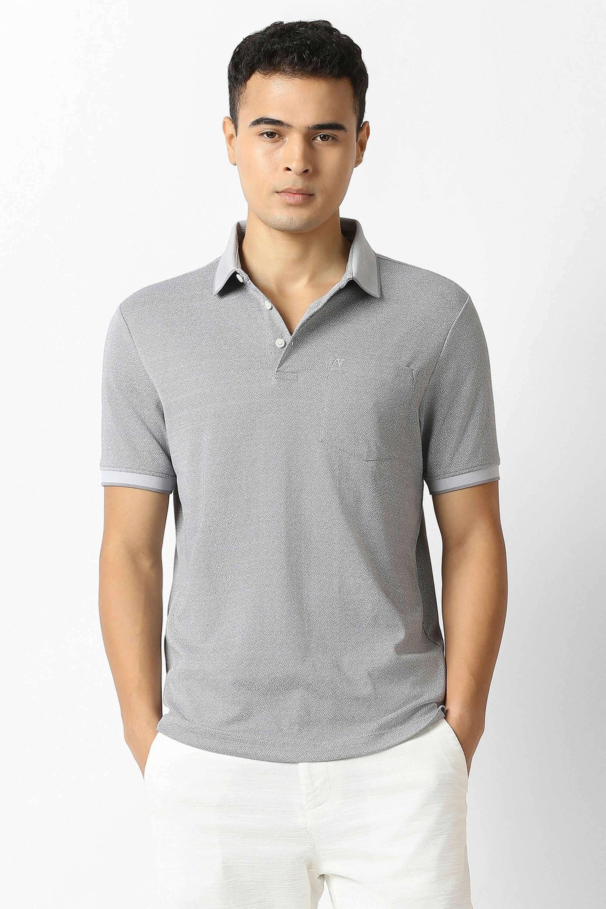 Textured-Blended-Fabric-Regular-Fit-Men-s-T-Shirt