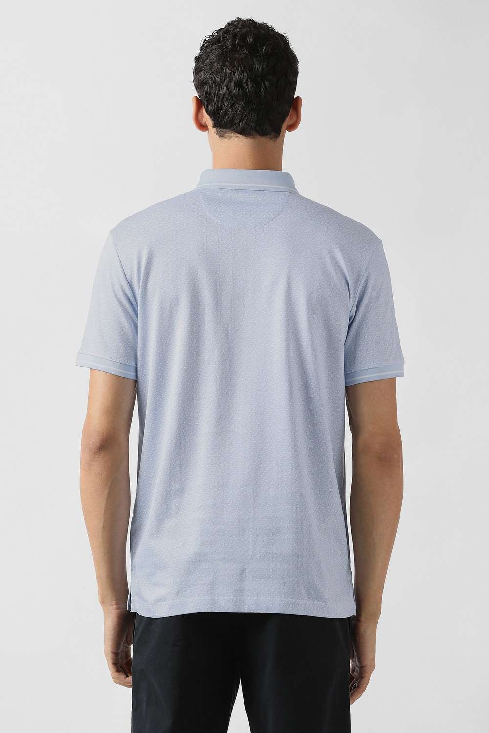 Textured-Cotton-Blend-Polo-Men-s-T-Shirt