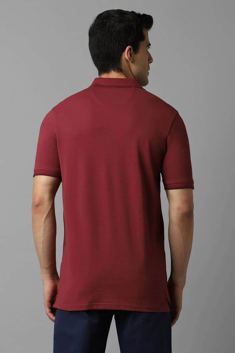 Solid-Cotton-Regular-Fit-Men-Polo-T-Shirt