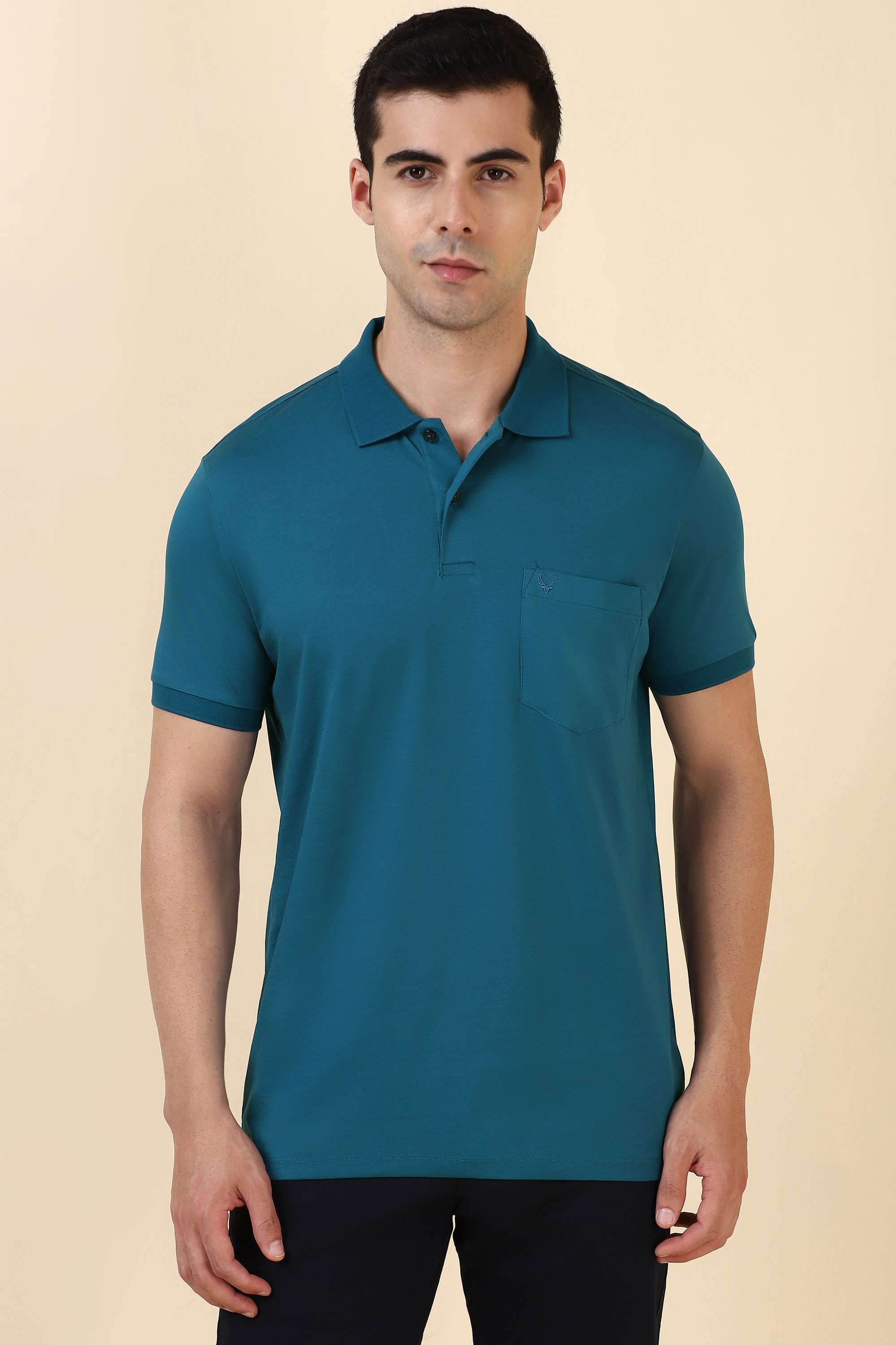 Solid-Cotton-Polo-Men-s-T-Shirt
