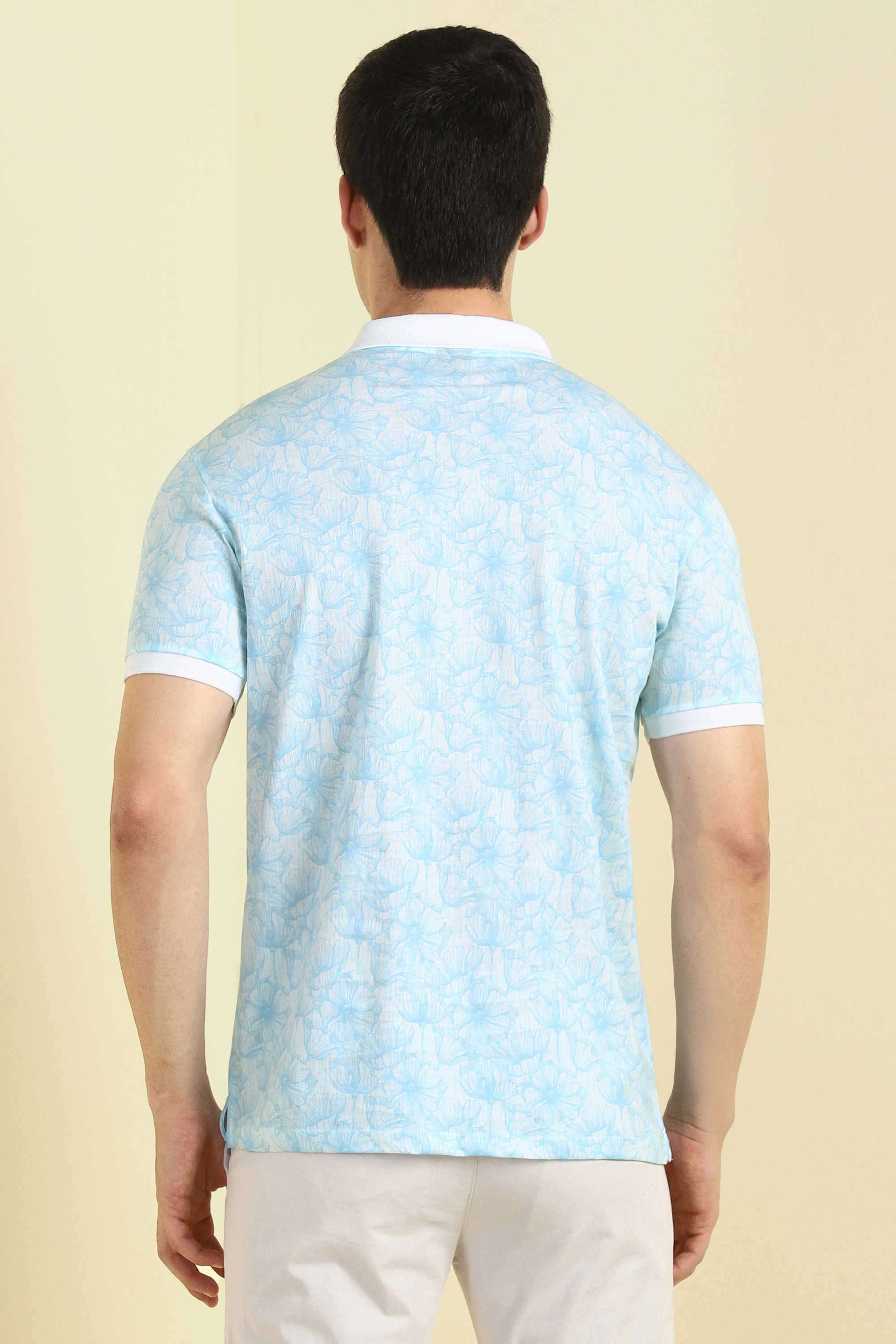 Floral-Cotton-Regular-Fit-Men-Polo-T-Shirt