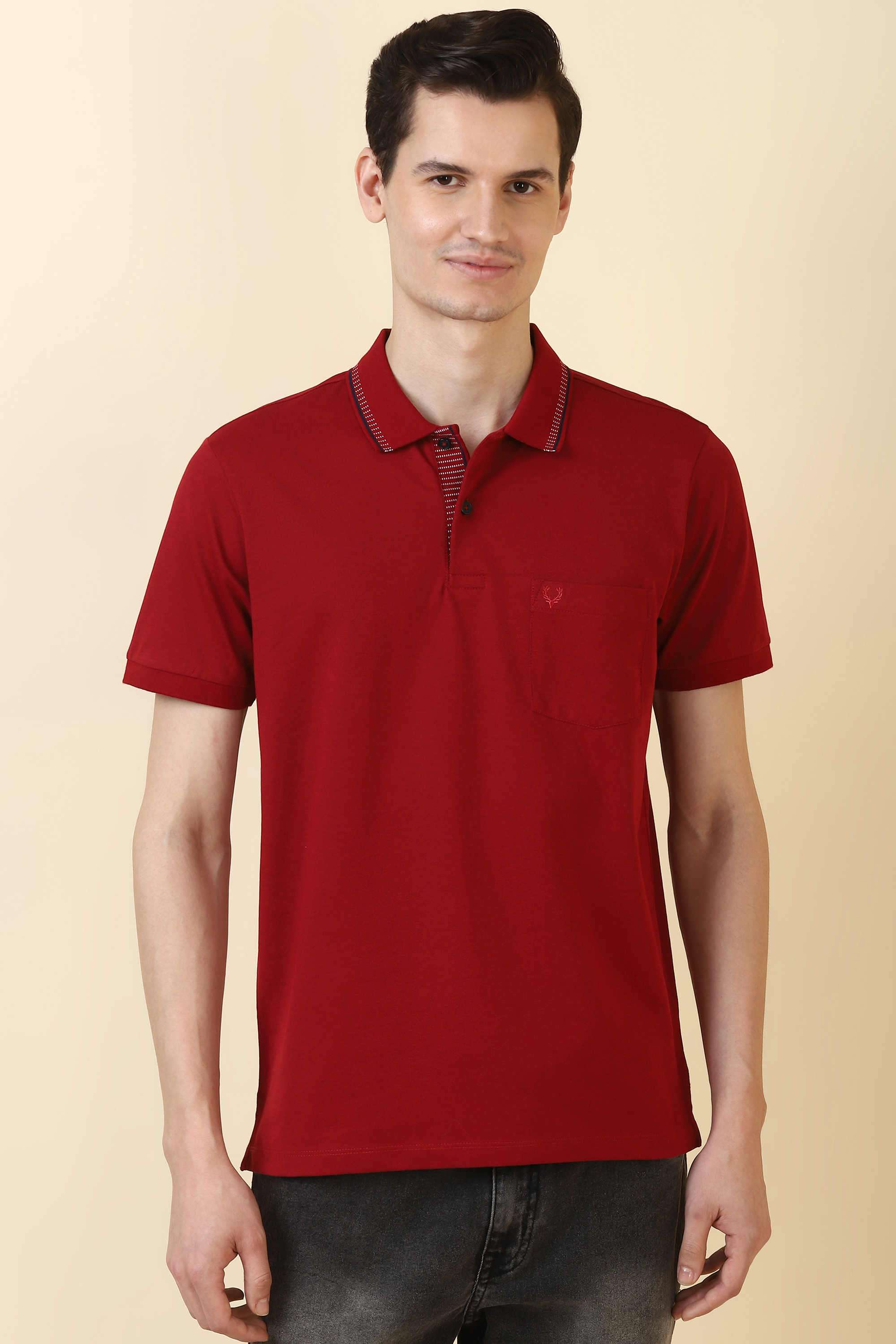 Solid-Cotton-Polo-Men-s-T-Shirt