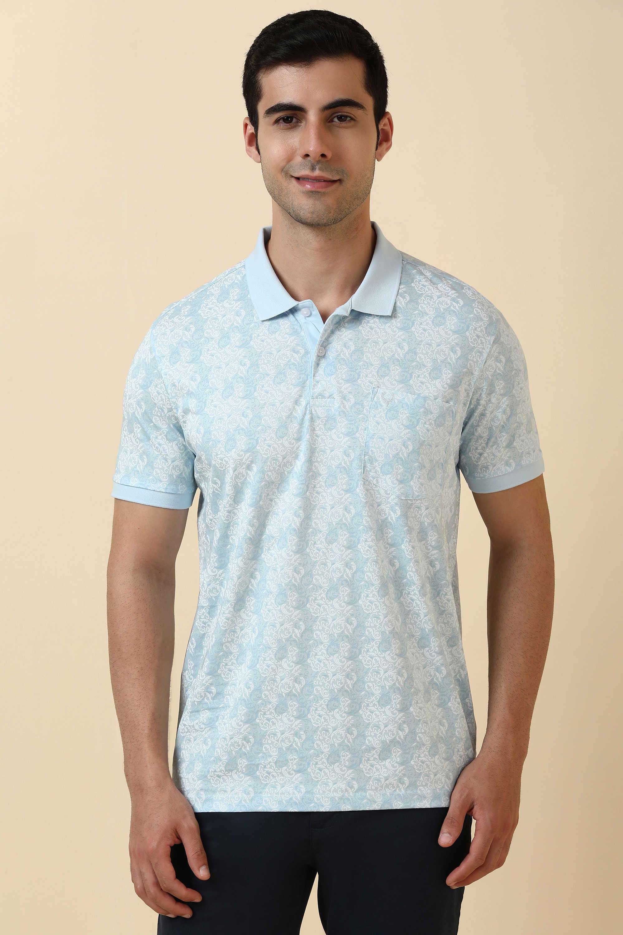 Printed-Cotton-Regular-Fit-Men-Polo-T-Shirt