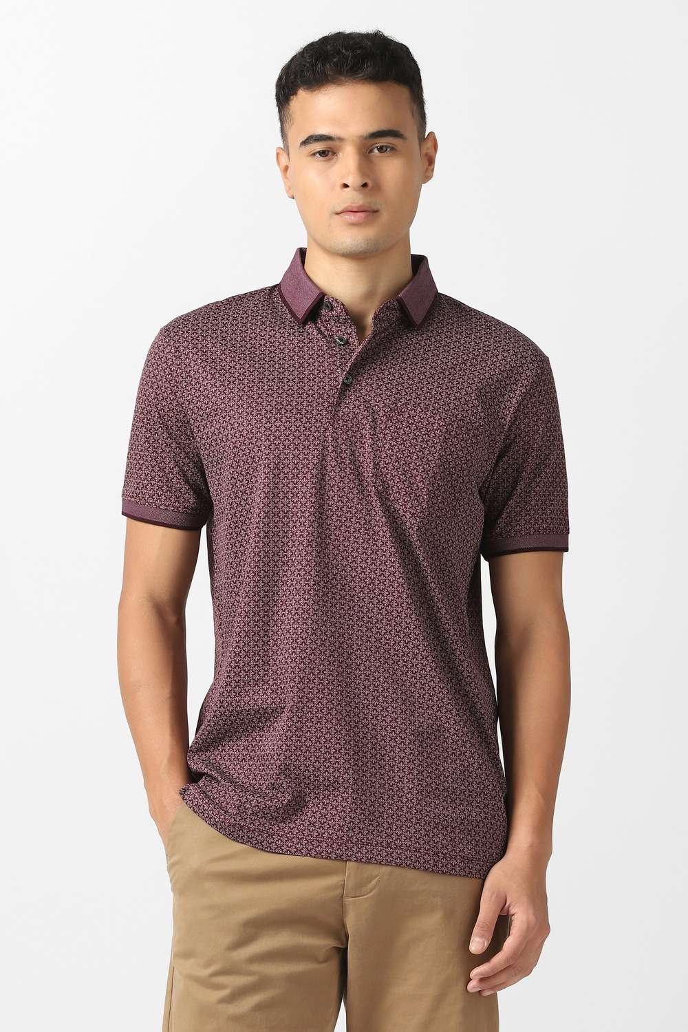 Solid-Cotton-Polo-Men-s-T-Shirt