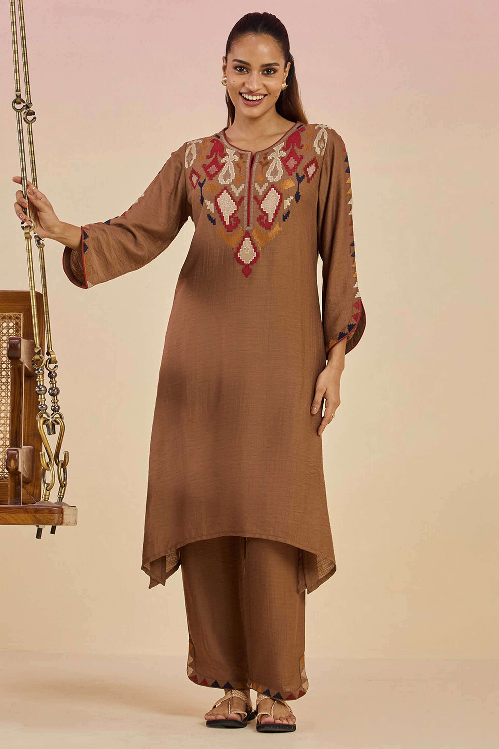 Solid-Regular-Fit-Blended-Fabric-Women-s-Festive-Wear-Palazzos