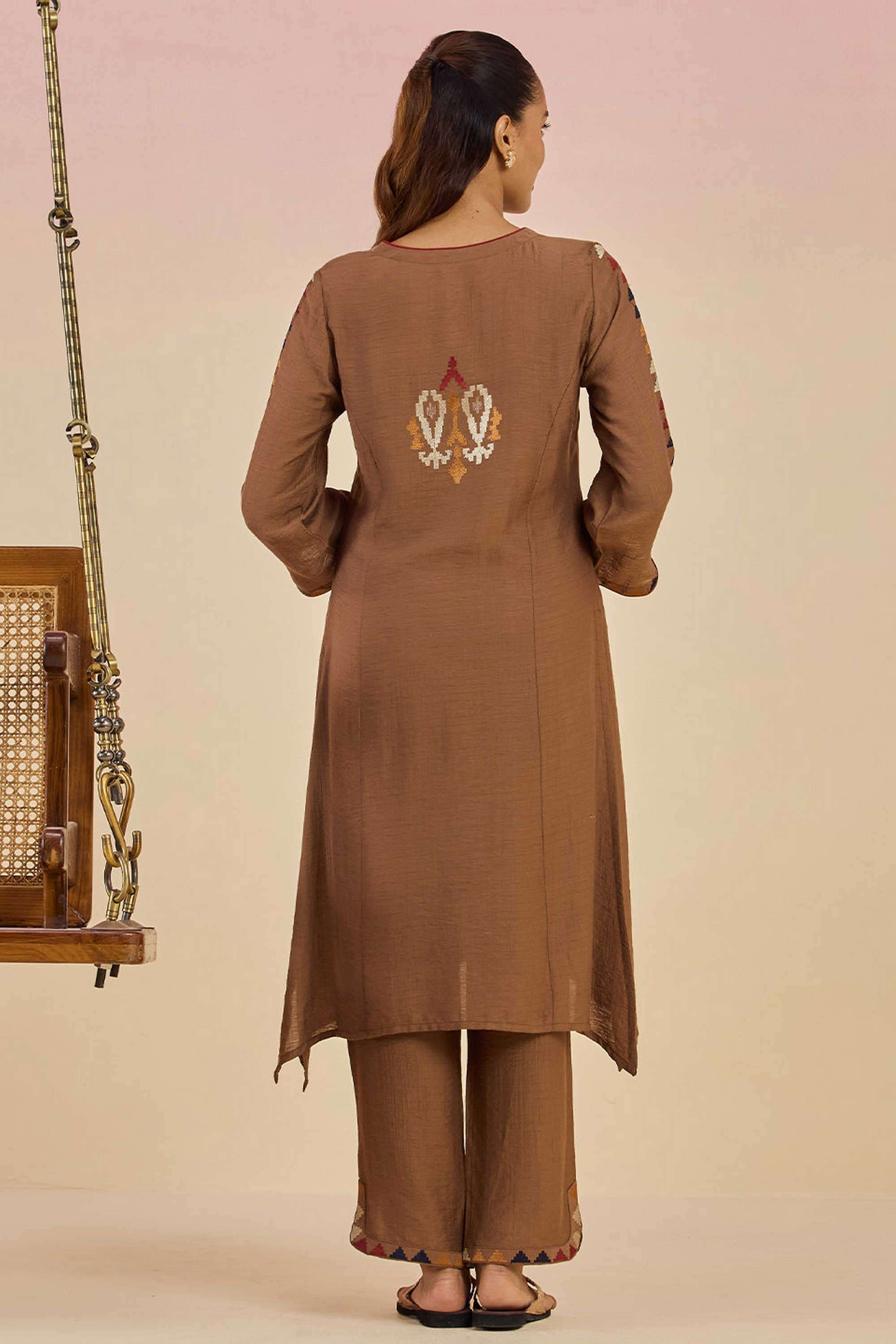 Solid-Regular-Fit-Blended-Fabric-Women-s-Festive-Wear-Palazzos