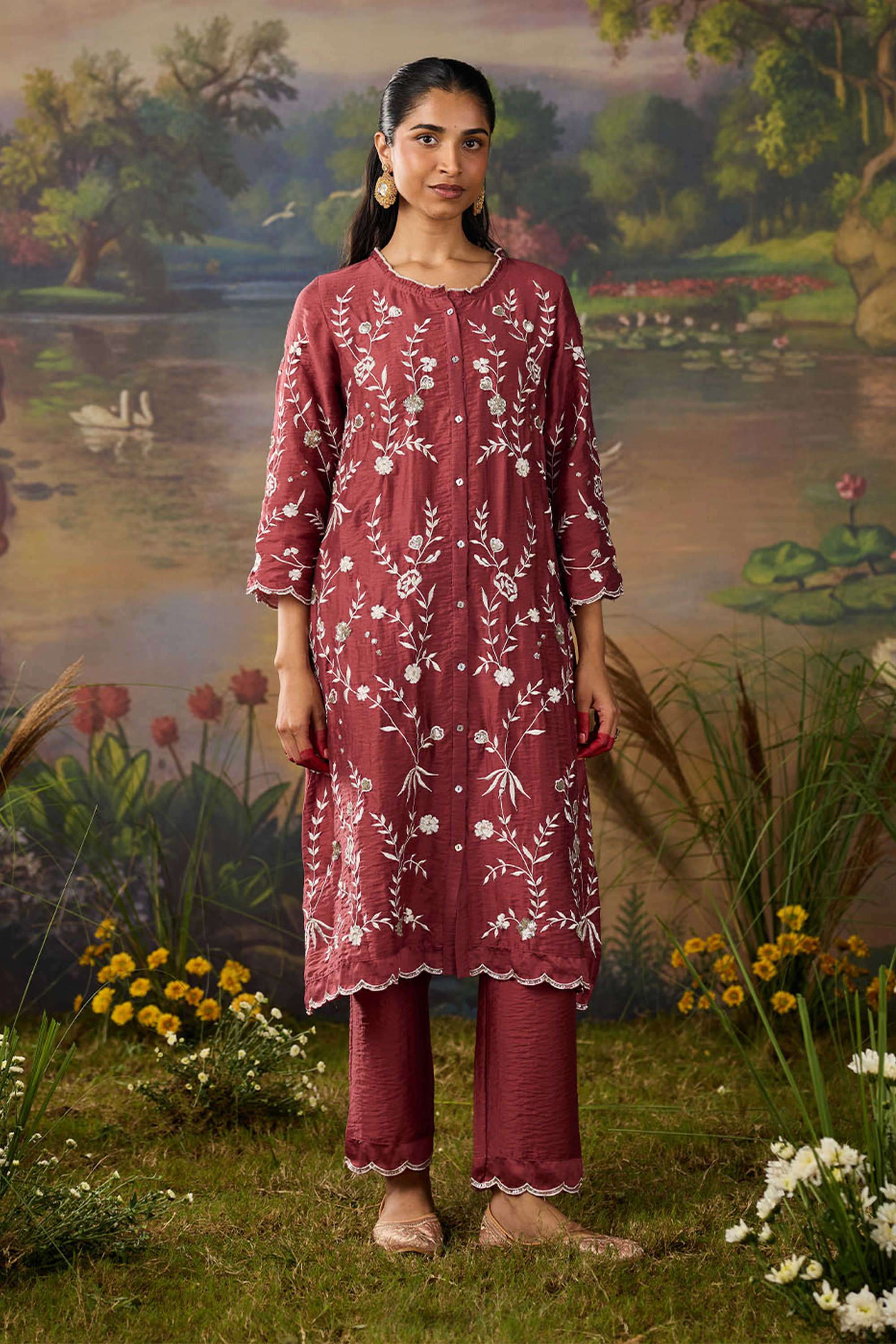 Solid-Regular-Fit-Blended-Fabric-Women-s-Festive-Wear-Palazzos