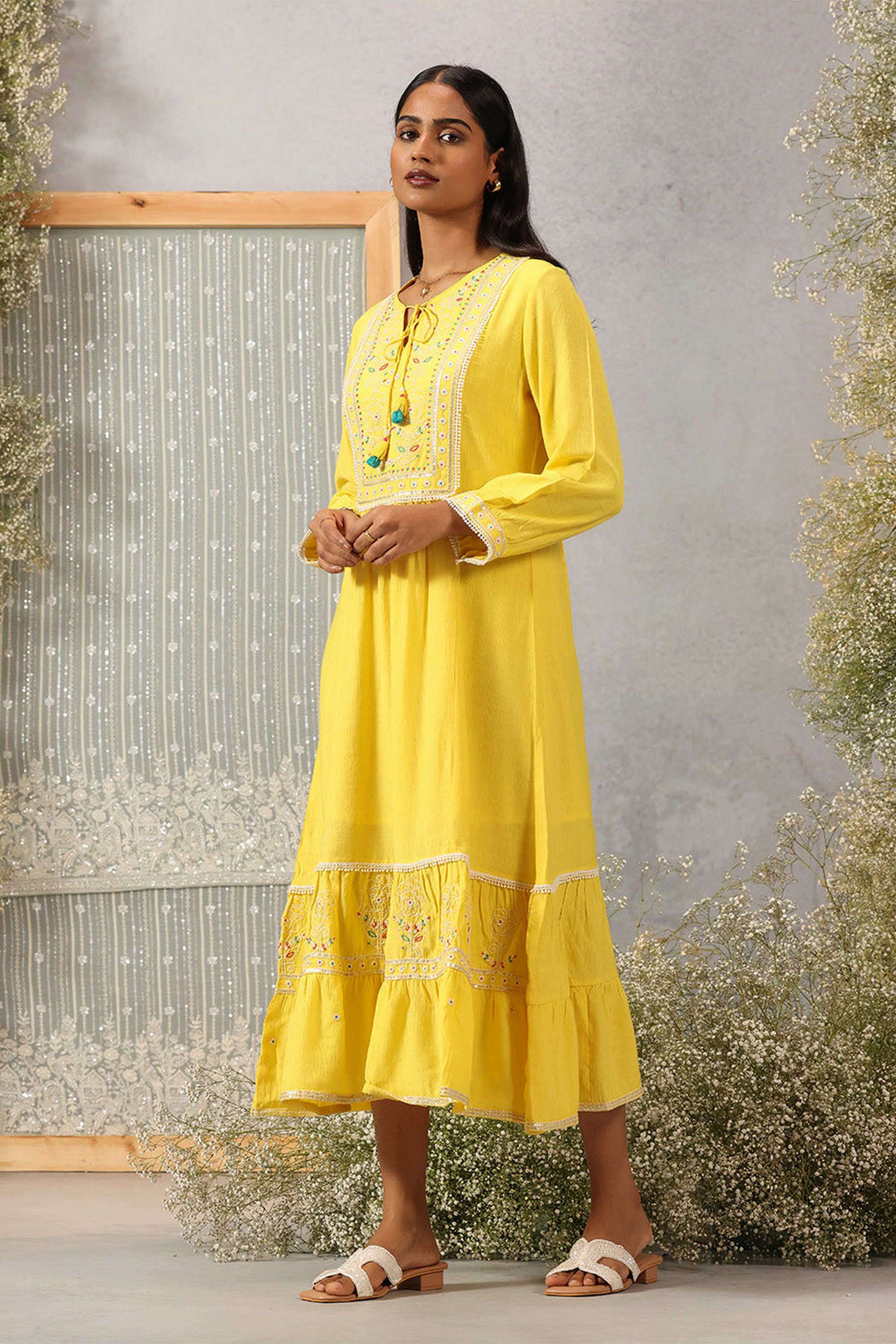 Solid-Blended-Fabric-Women-s-Dress