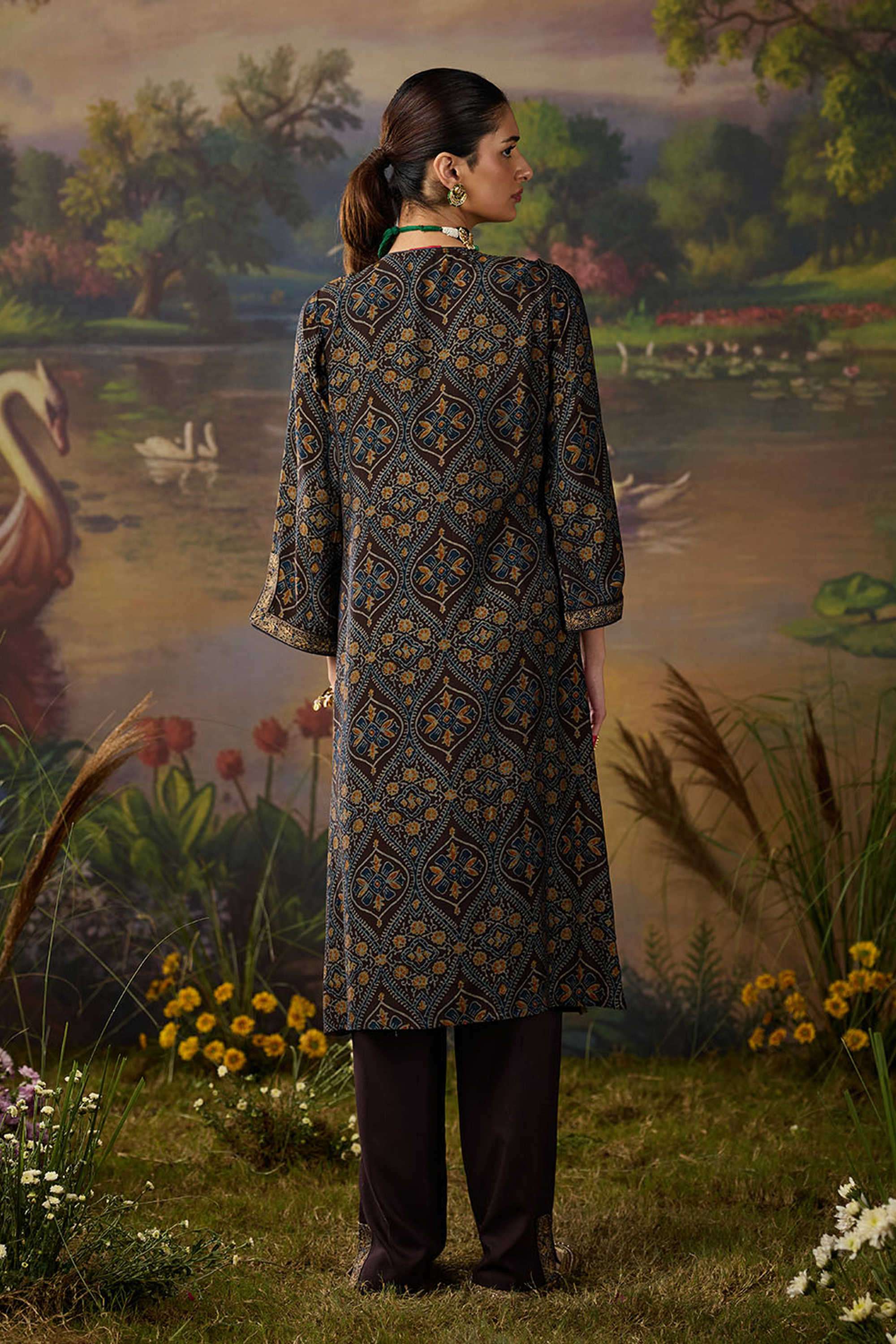 Solid-Viscose-Women-s-Festive-Wear-Kurta-Set