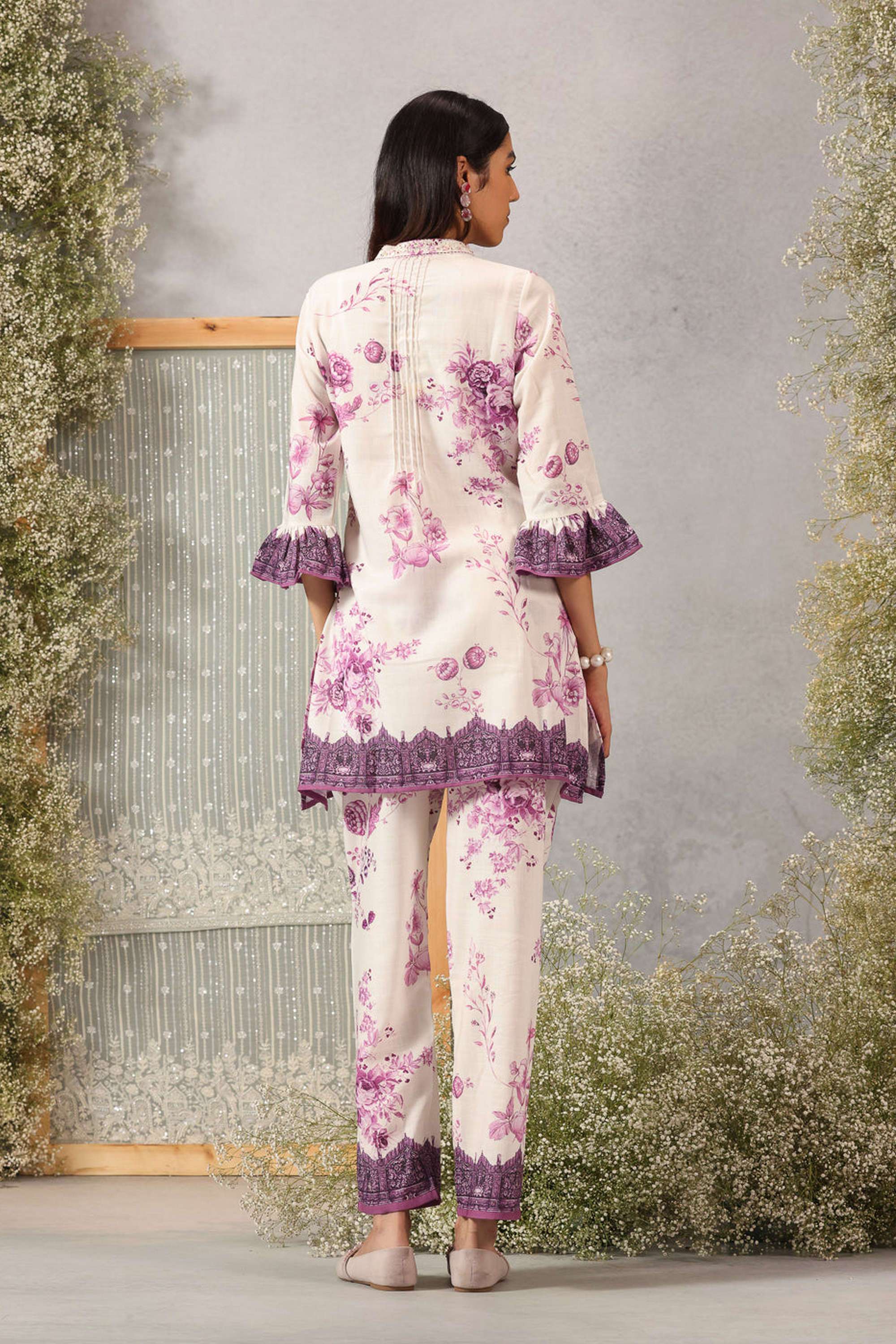 Printed-Remi-Linen-Mandarin-collar-Women-s-Everyday-Kurta