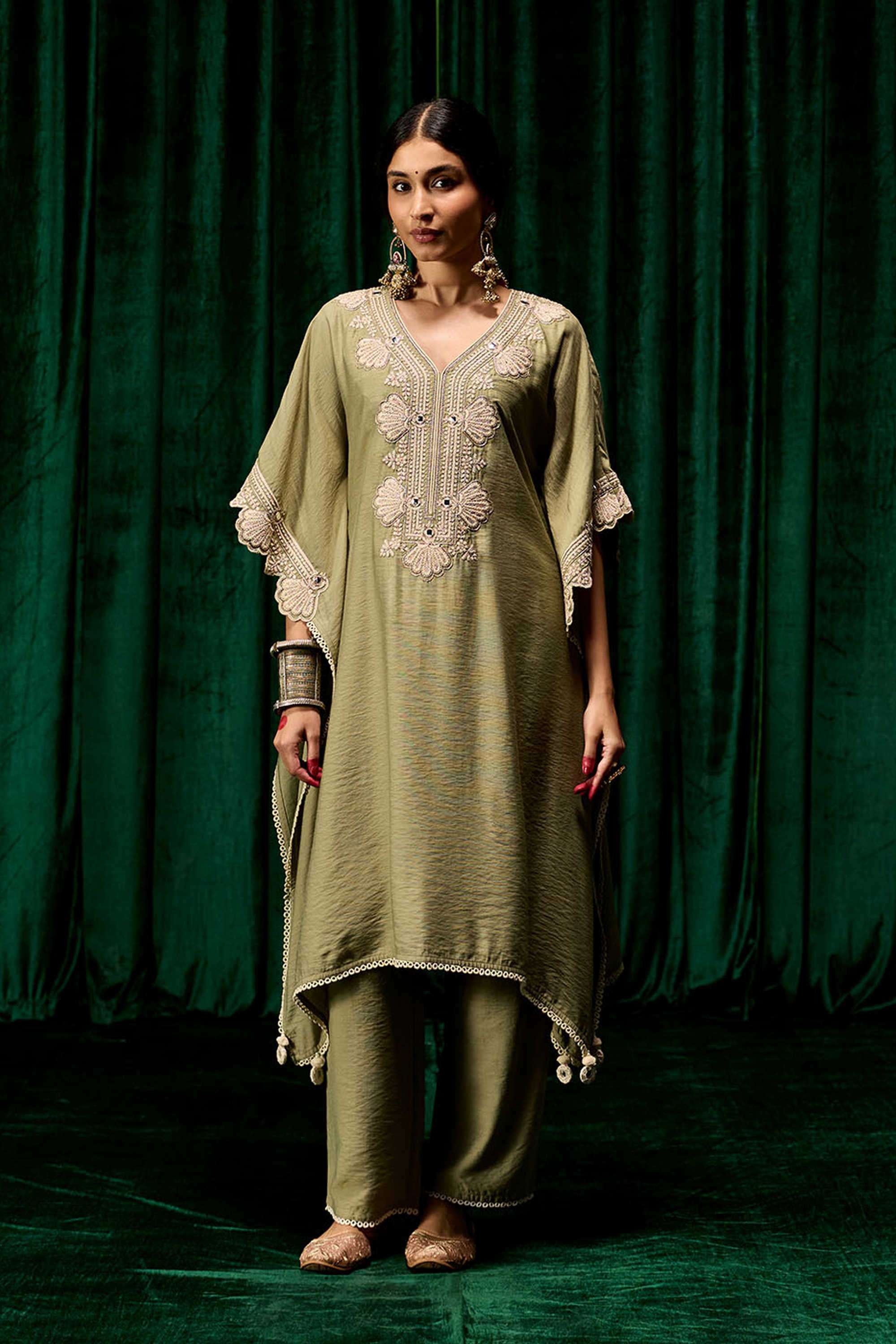Solid-Regular-Fit-Linen-Women-s-Festive-Wear-Palazzos