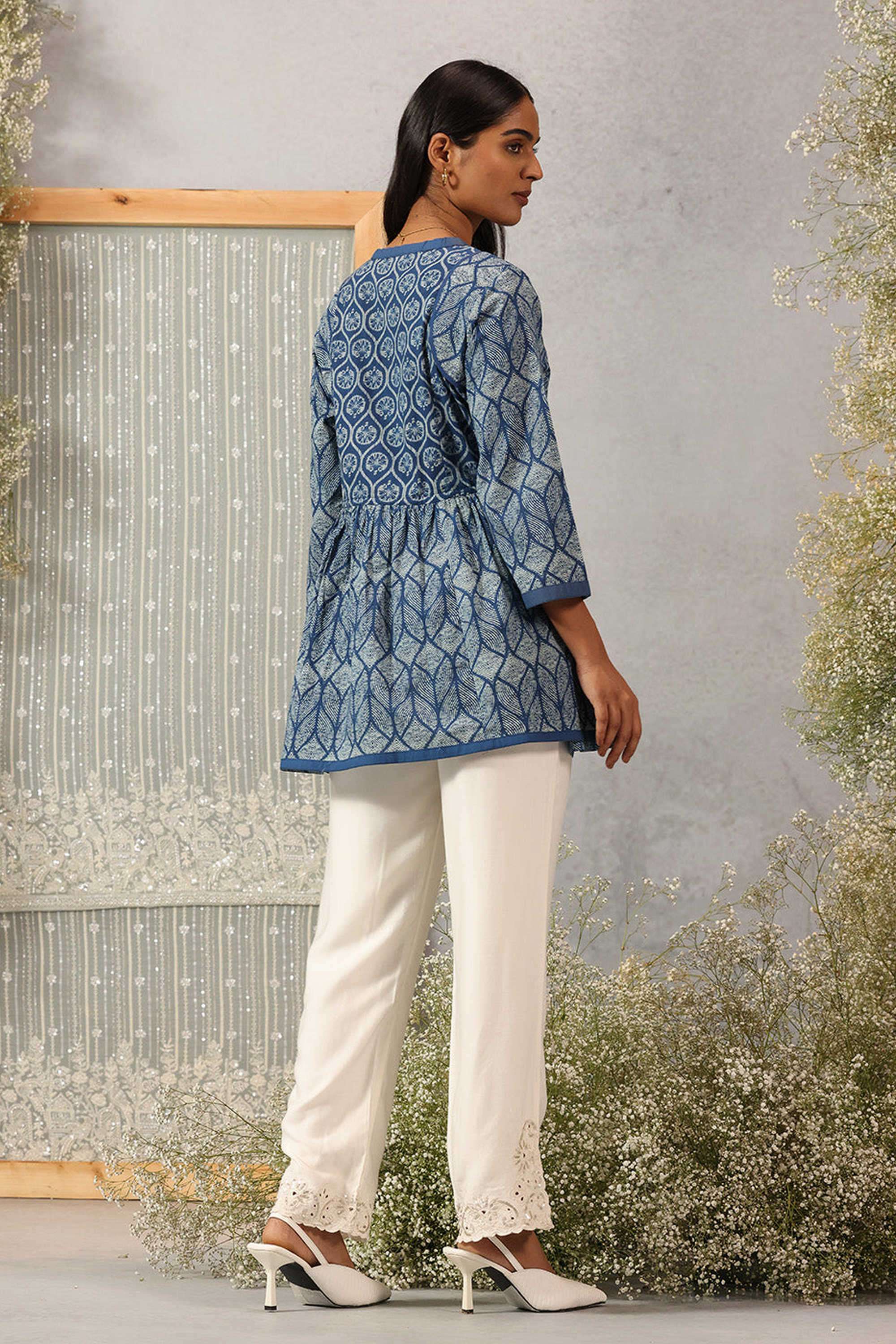 Solid-Cotton-Women-s-Tunic