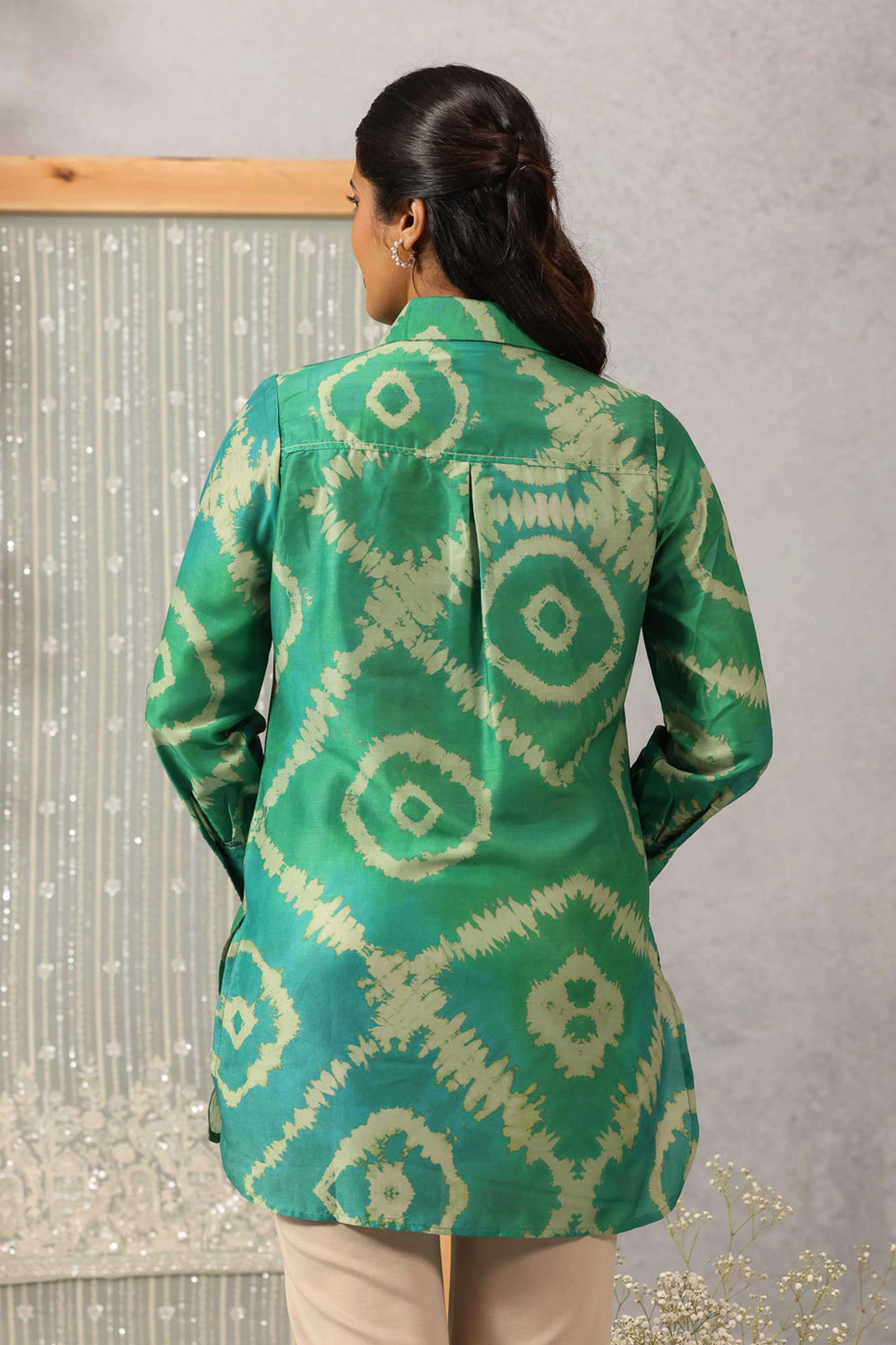 Solid-Cotton-Women-s-Tunic