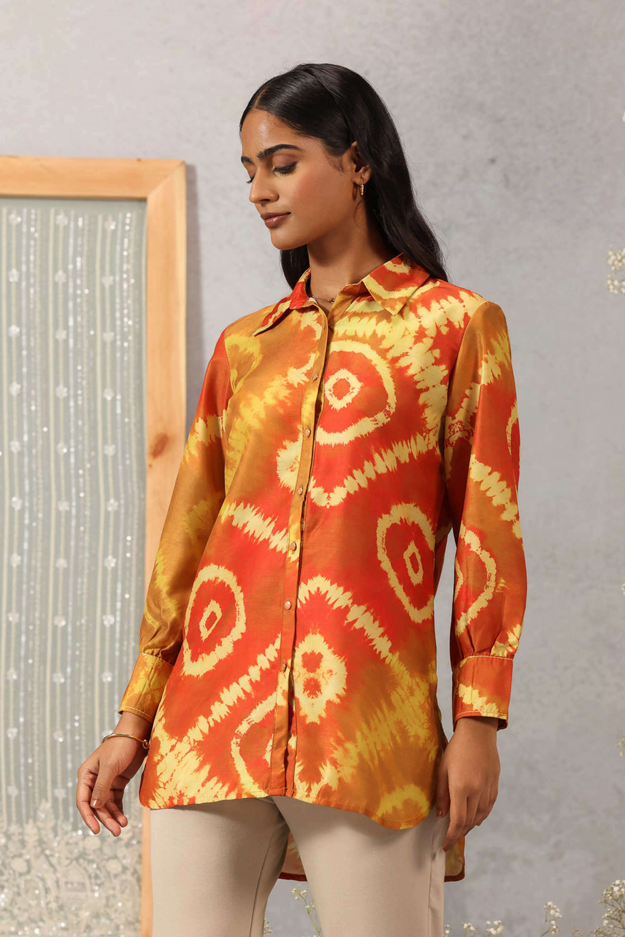 Solid-Cotton-Women-s-Tunic