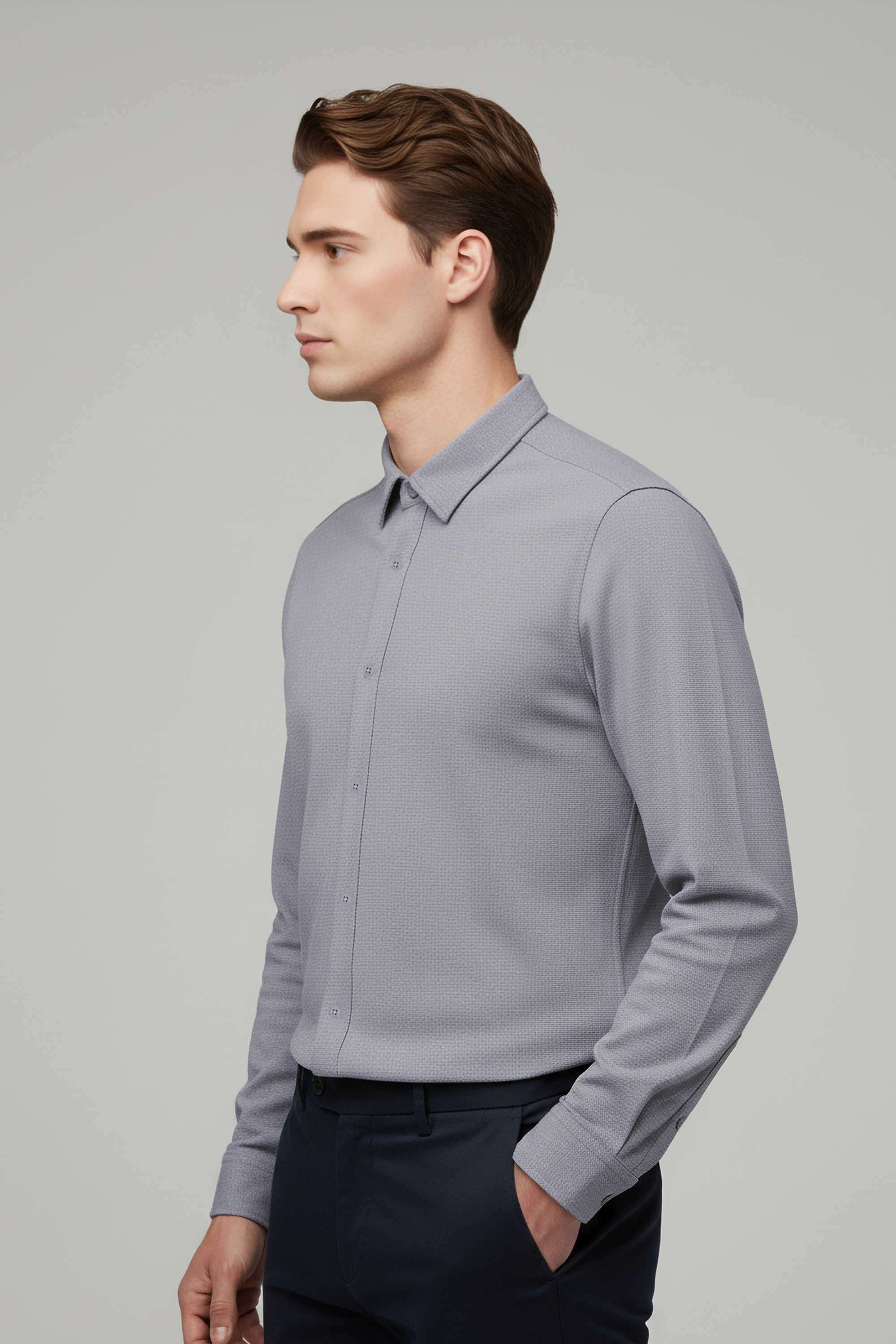 Solid-Cotton-Regular-Fit-Men-s-Casual-Shirt