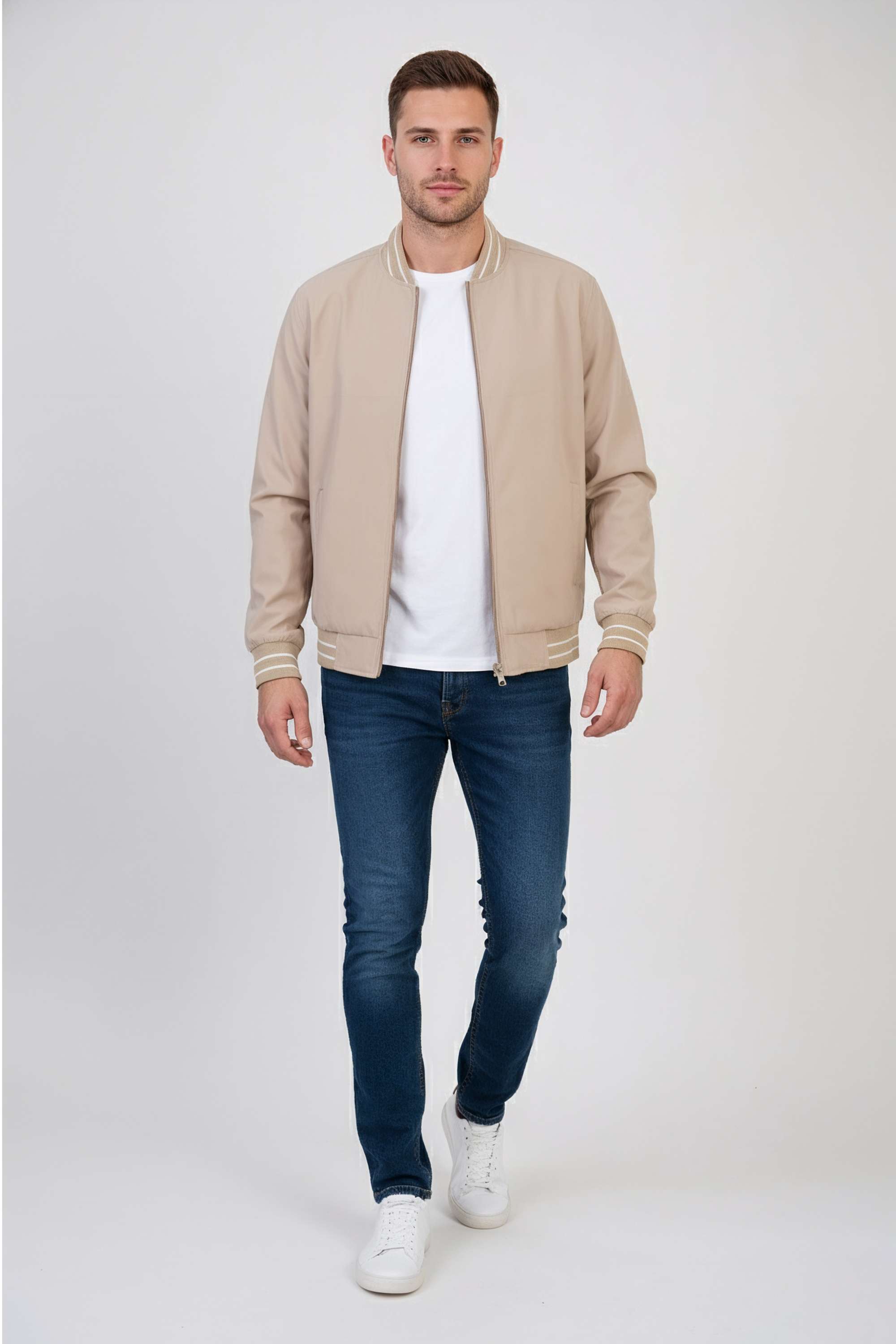 Polyester-Zipper-Regular-Fit-Men-s-Casual-Wear-Jacket